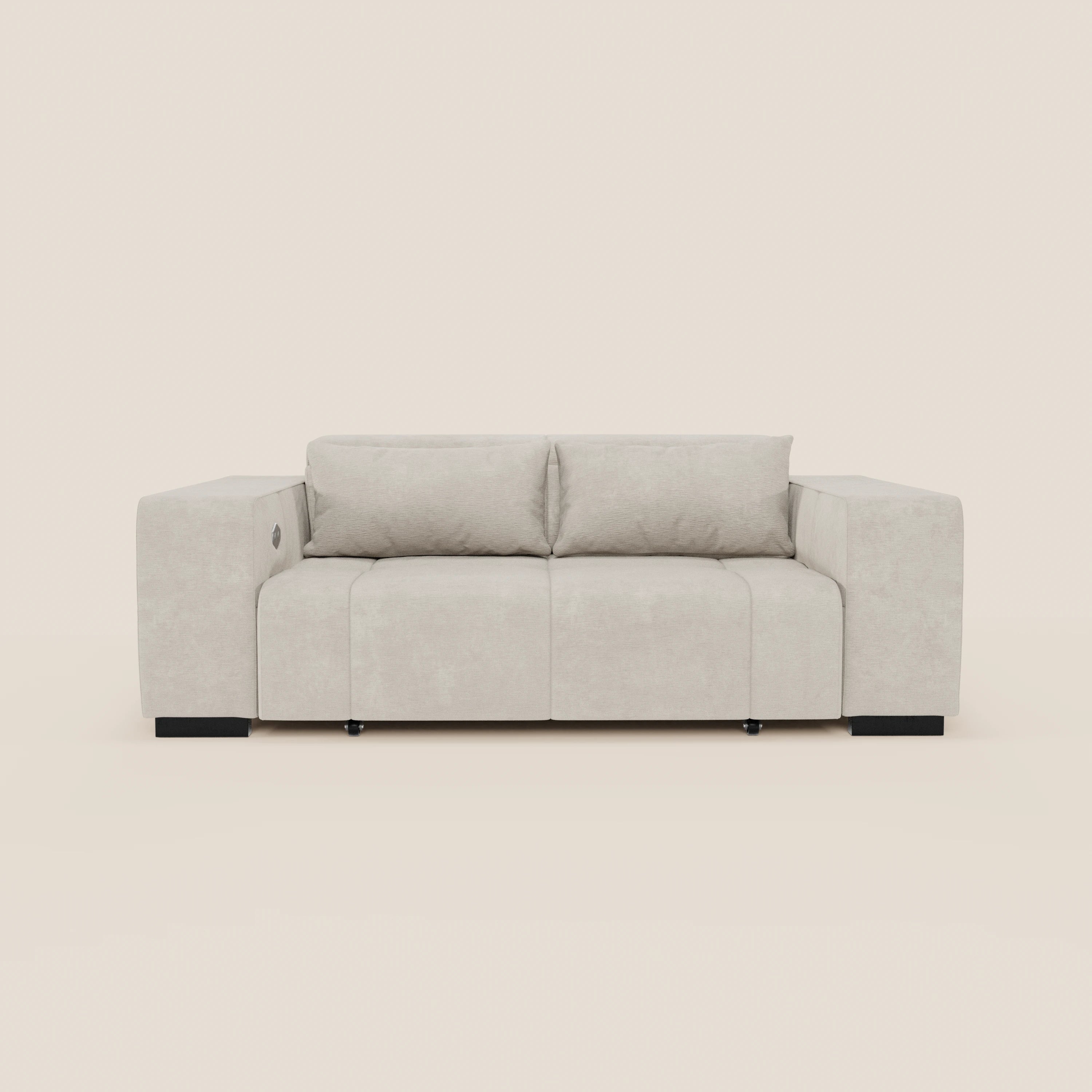 Monarch Divano con Relax Elettrico per allungamento sedute e Poggiatesta Reclinabile in tessuto morbido smacchiabile T31 - divani.store
