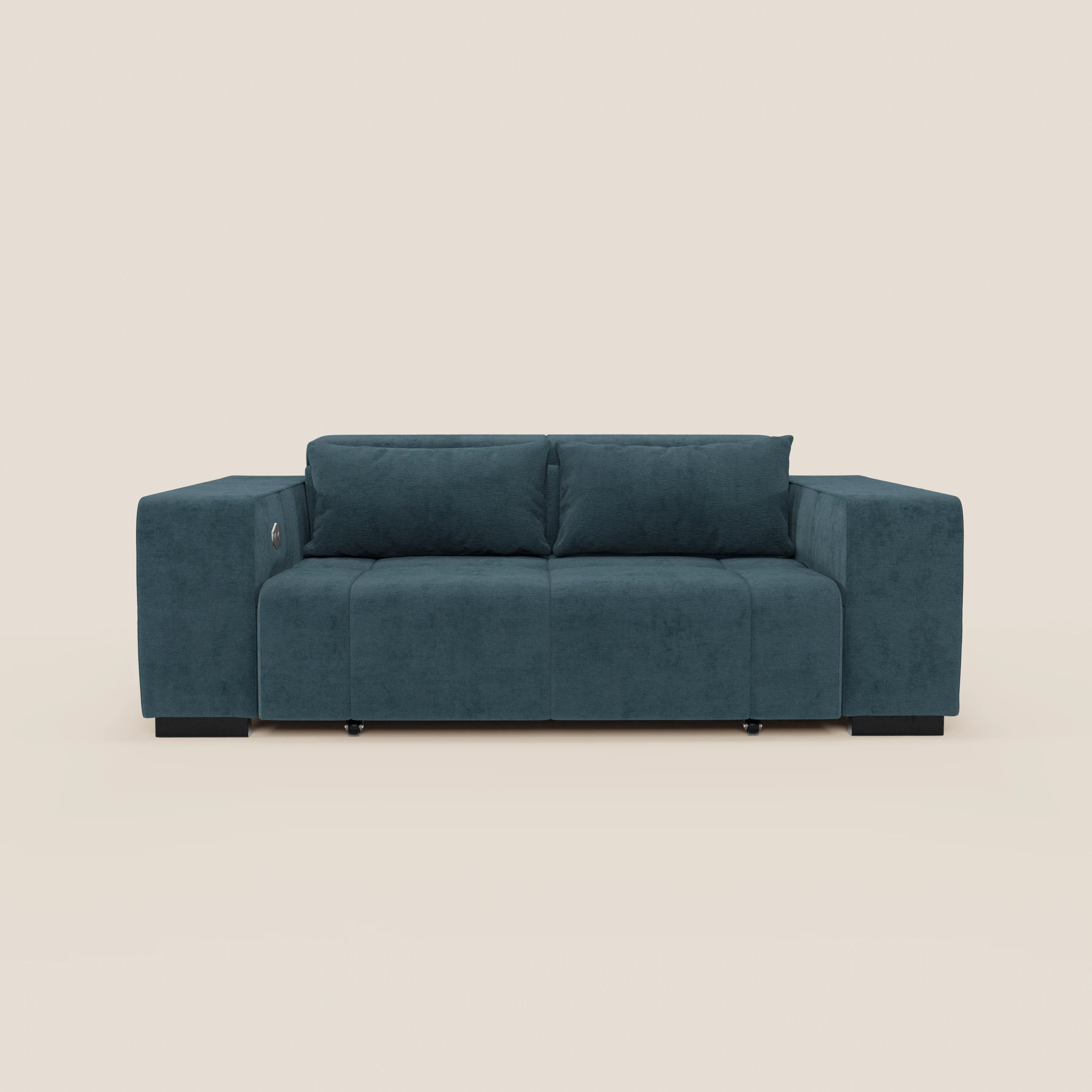 Monarch Divano con Relax Elettrico per allungamento sedute e Poggiatesta Reclinabile in tessuto morbido smacchiabile T31 - divani.store