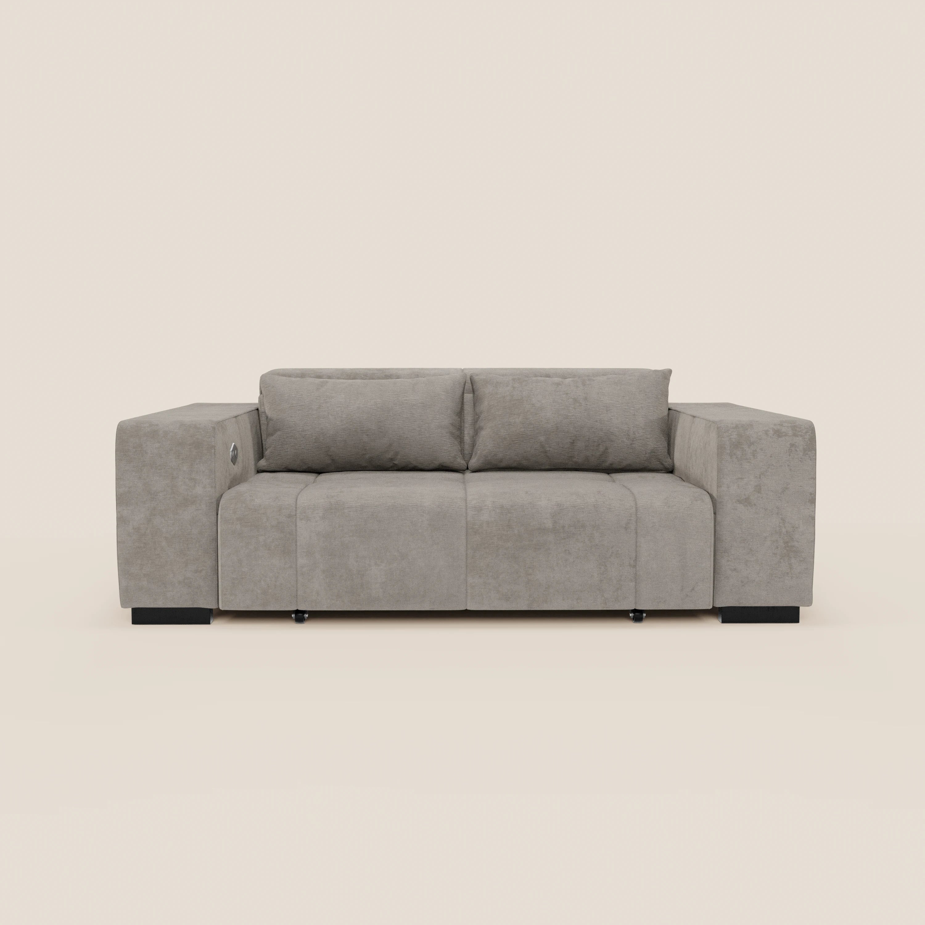 Monarch Divano con Relax Elettrico per allungamento sedute e Poggiatesta Reclinabile in tessuto morbido smacchiabile T31 - divani.store