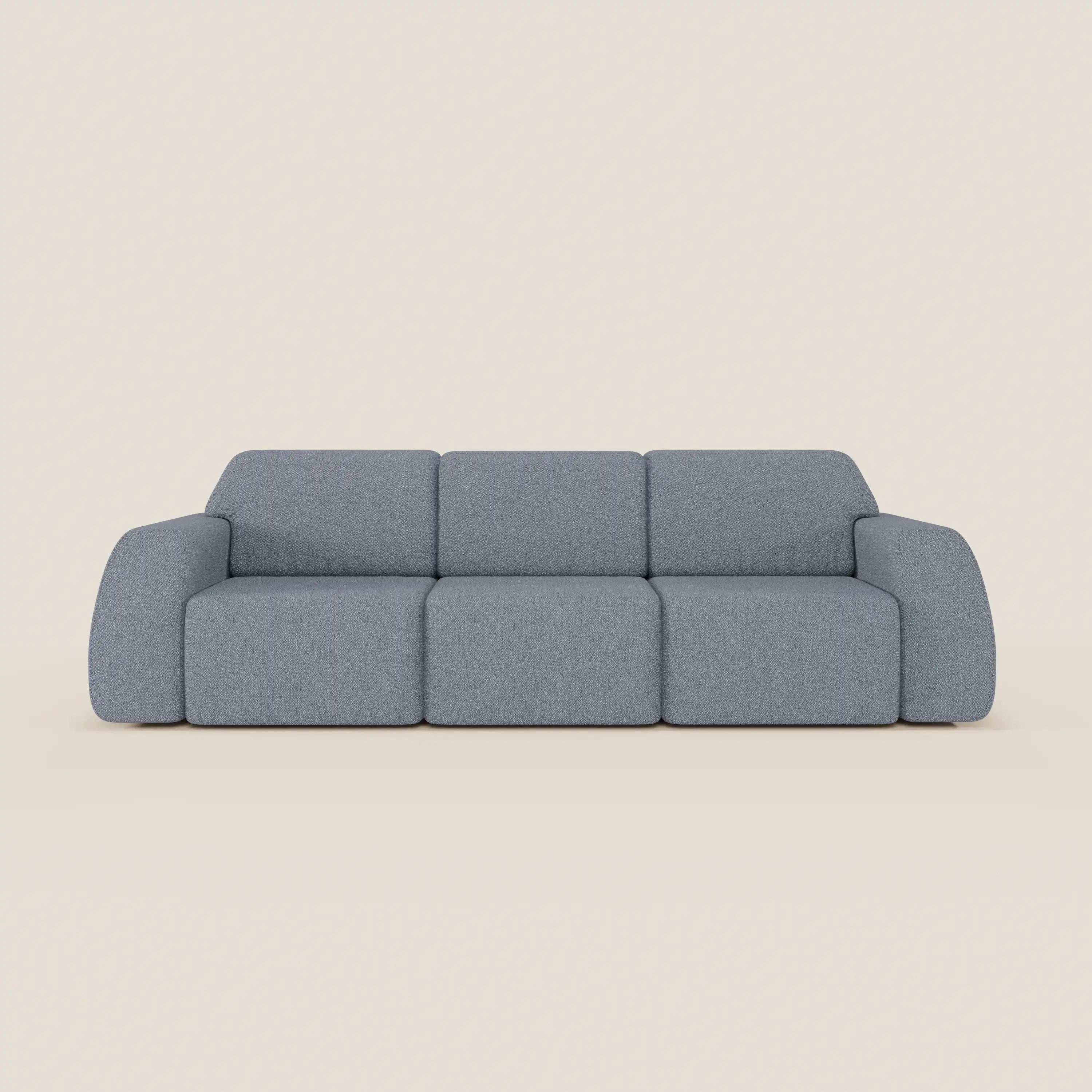 Orbit divano con 3 sedute scorrevoli e allungabili in tessuto effetto cotone smacchiabile T33 - divani.store