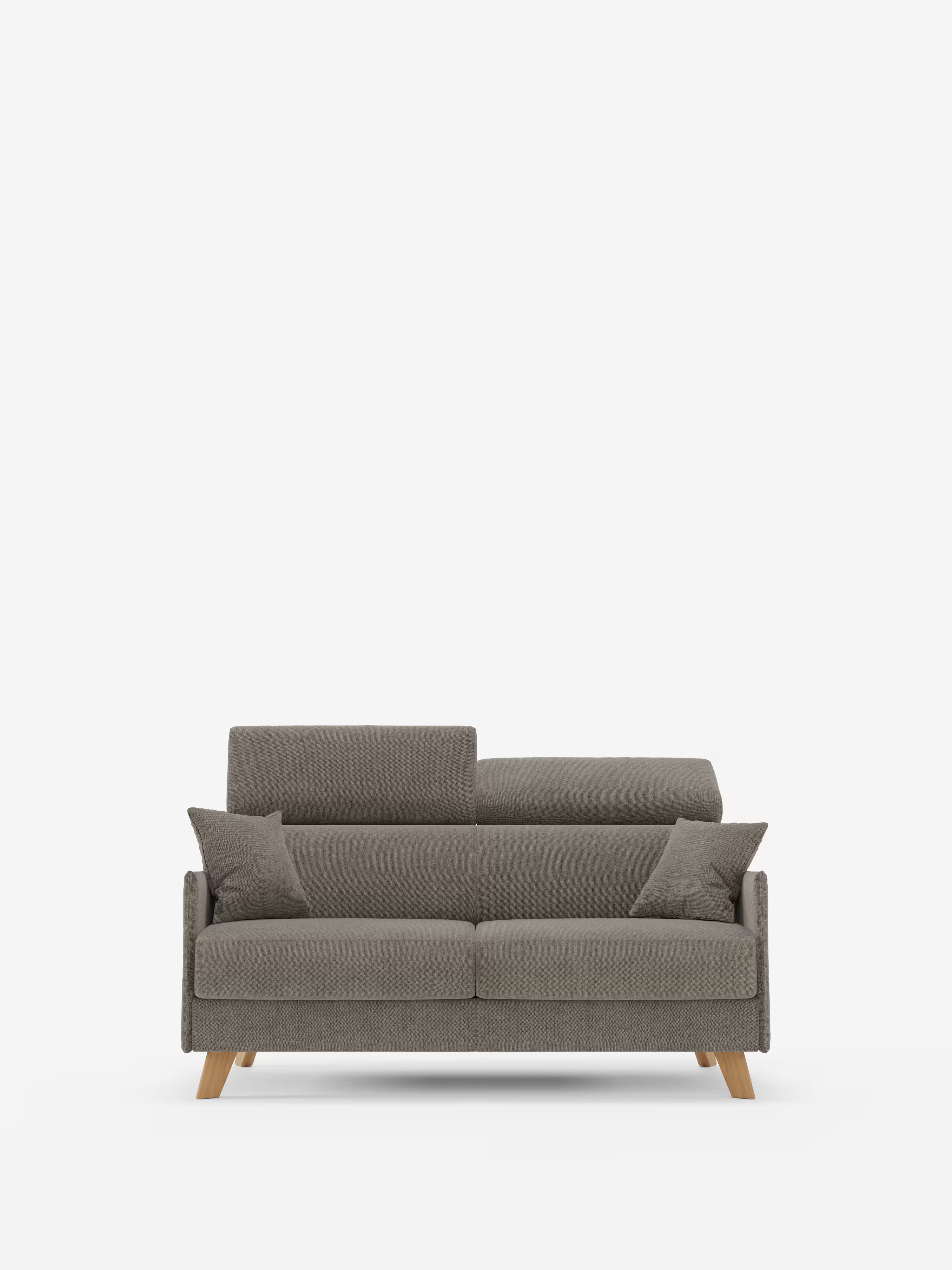Sole Schlafsofa mit Matratze und verstellbaren Kopfstützen – elegantes Design, 100 % abziehbarer Bezug aus fleckenabweisendem Stoff T23