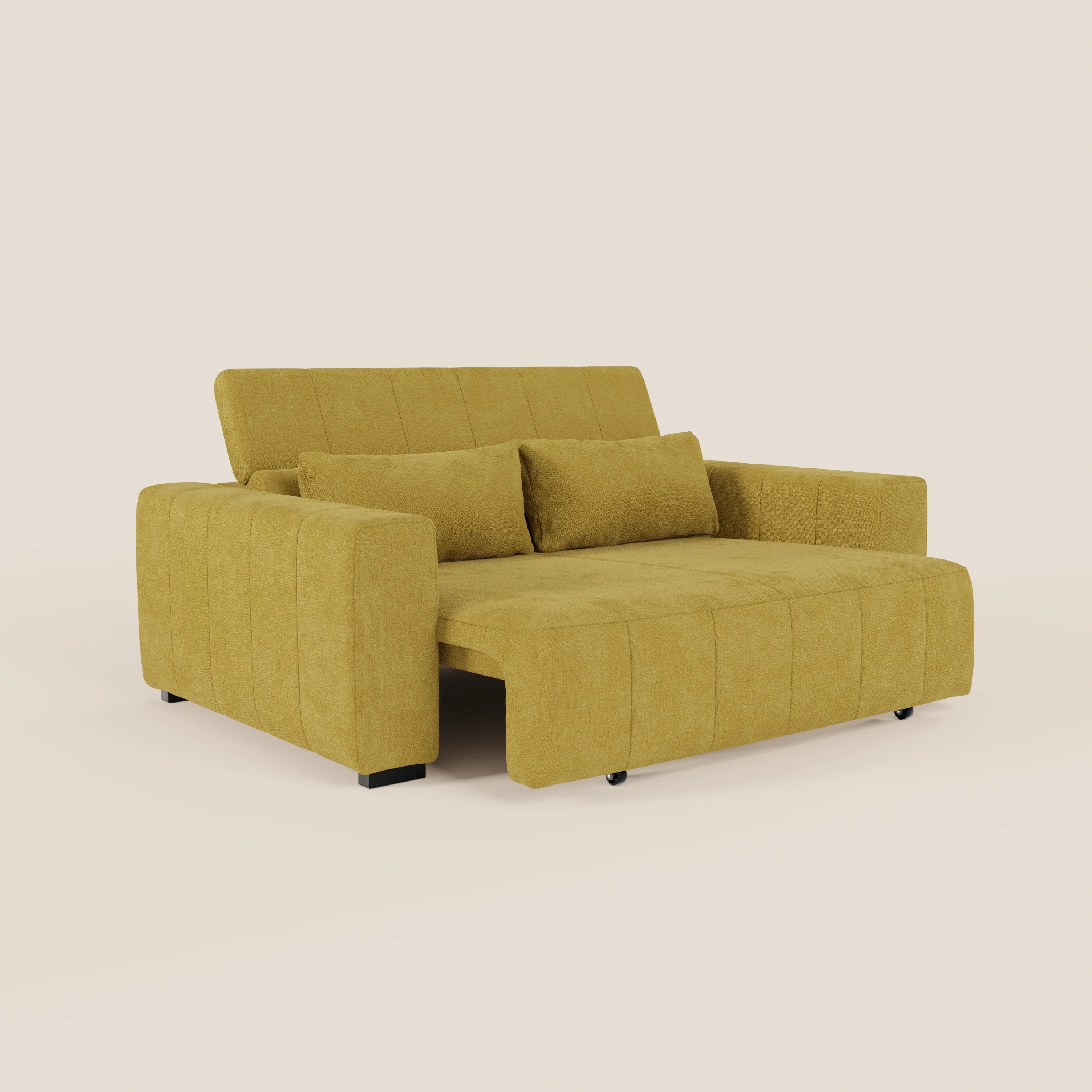 Doric divano 3 posti con sedute allungabili tramite relax elettrico - poggiatesta reclinabile in tessuto smacchiabile T23 - divani.store