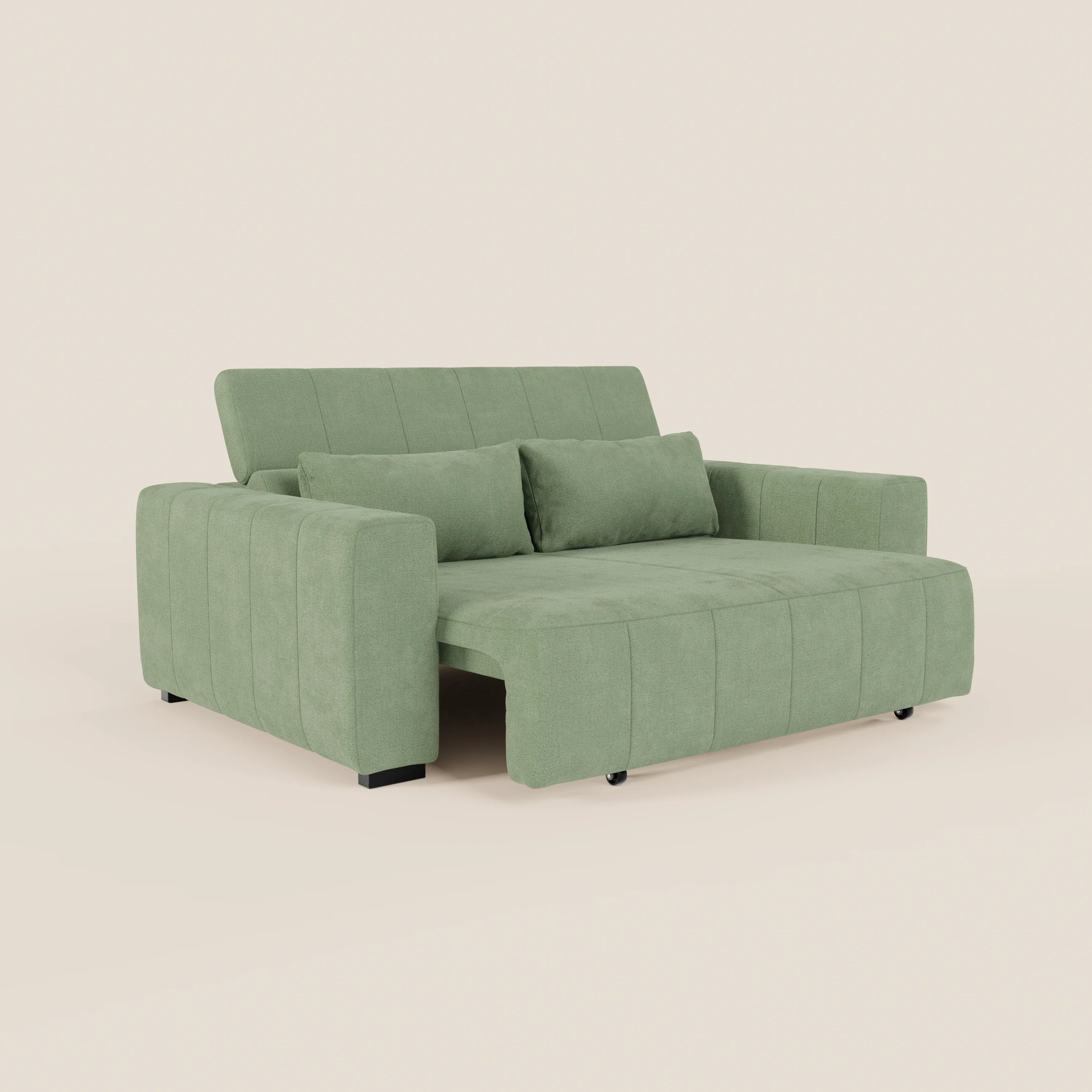 Doric divano 3 posti con sedute allungabili tramite relax elettrico - poggiatesta reclinabile in tessuto smacchiabile T23 - divani.store