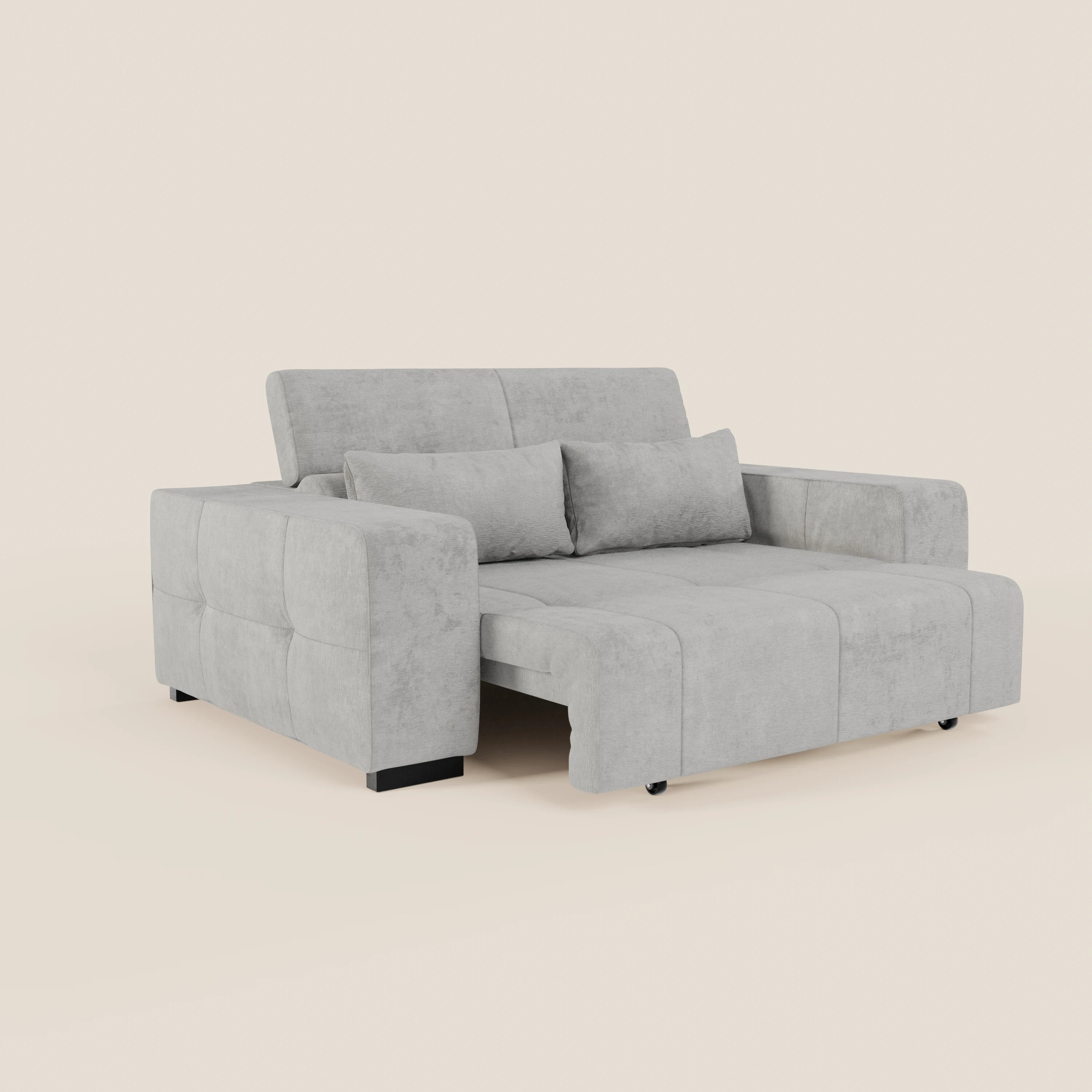 Monarch Divano con Relax Elettrico per allungamento sedute e Poggiatesta Reclinabile in tessuto morbido smacchiabile T31 - divani.store
