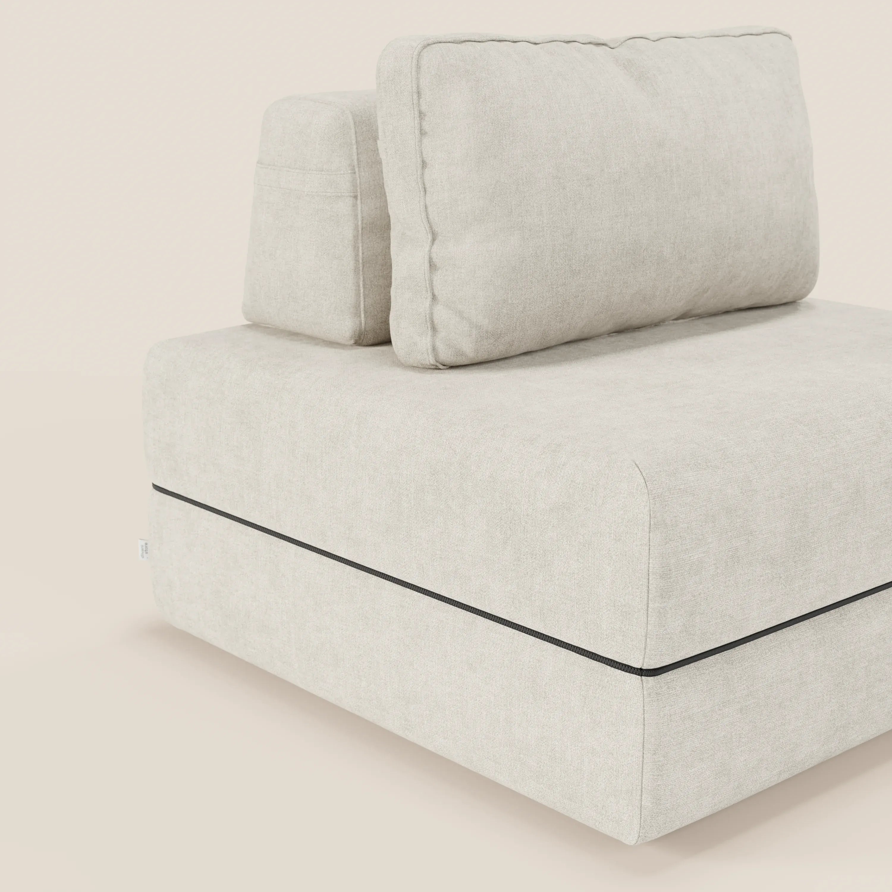 Rift poltrona letto con materasso alto 22 cm e memory foam - schienale mobile e tessuto smacchiabile T31 - divani.store