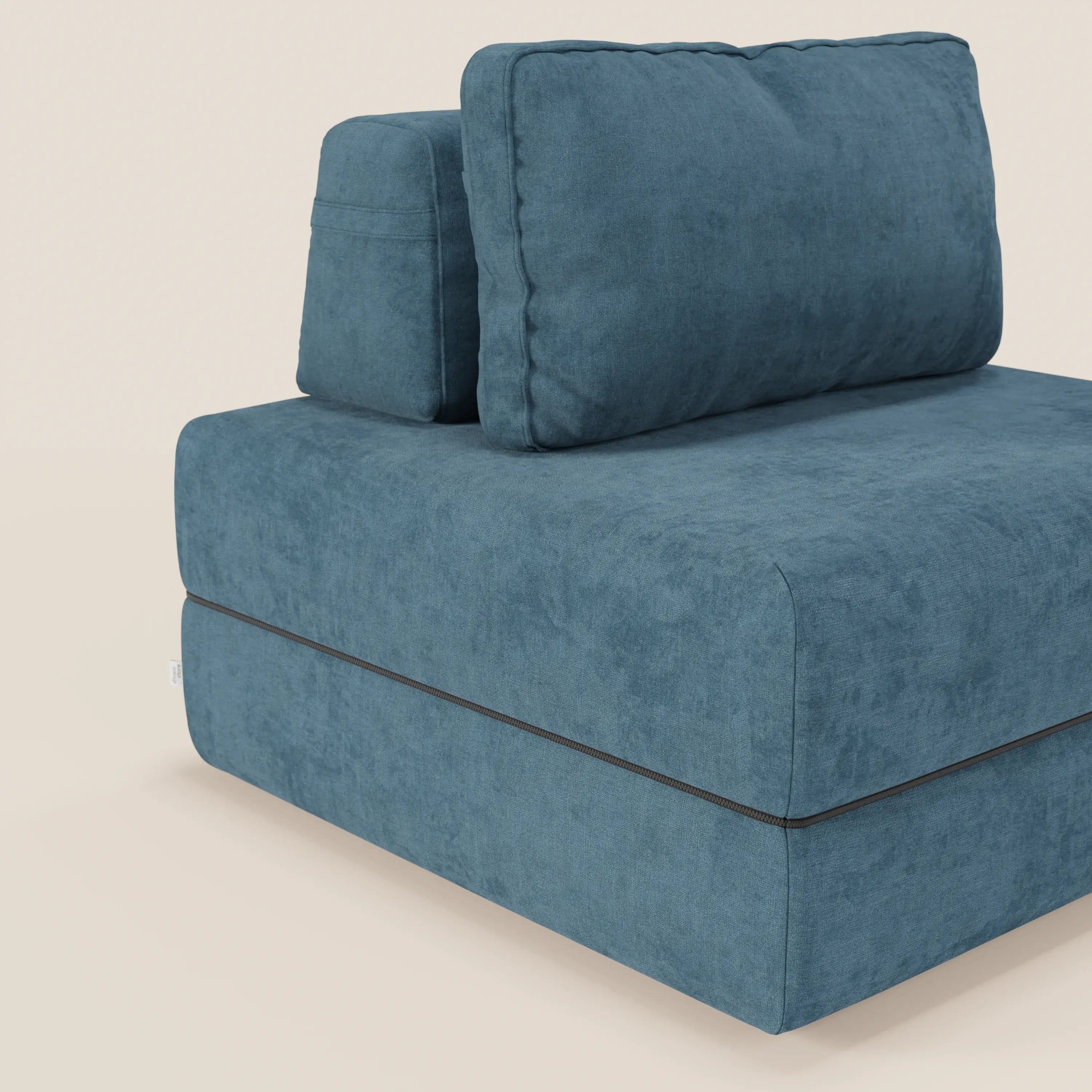 Rift poltrona letto con materasso alto 22 cm e memory foam - schienale mobile e tessuto smacchiabile T31 - divani.store