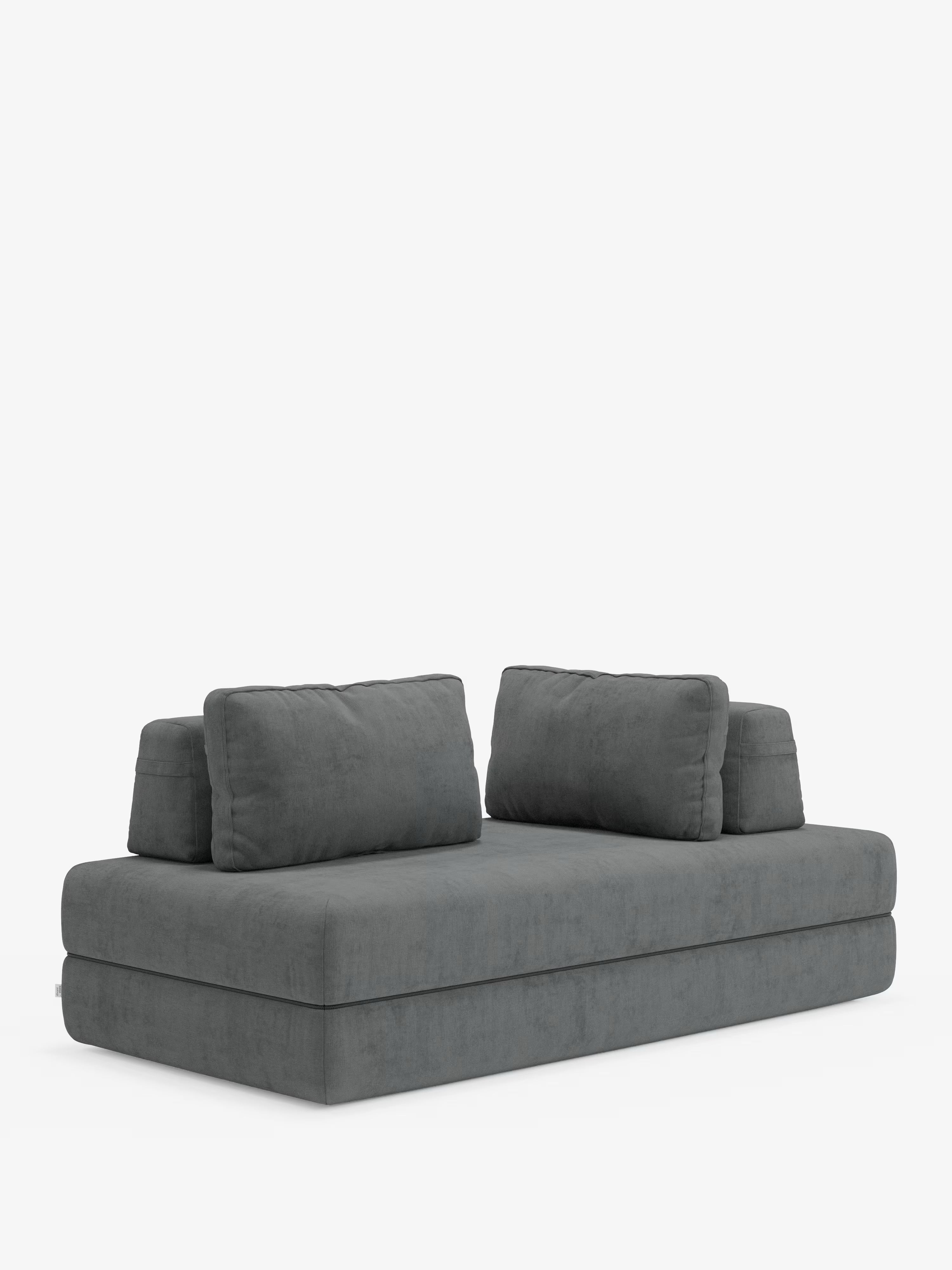 Rift divano letto matrimoniale 2 posti e 3 posti con schienali mobili - materasso alto 24 cm e memory foam in tessuto smacchiabile T31