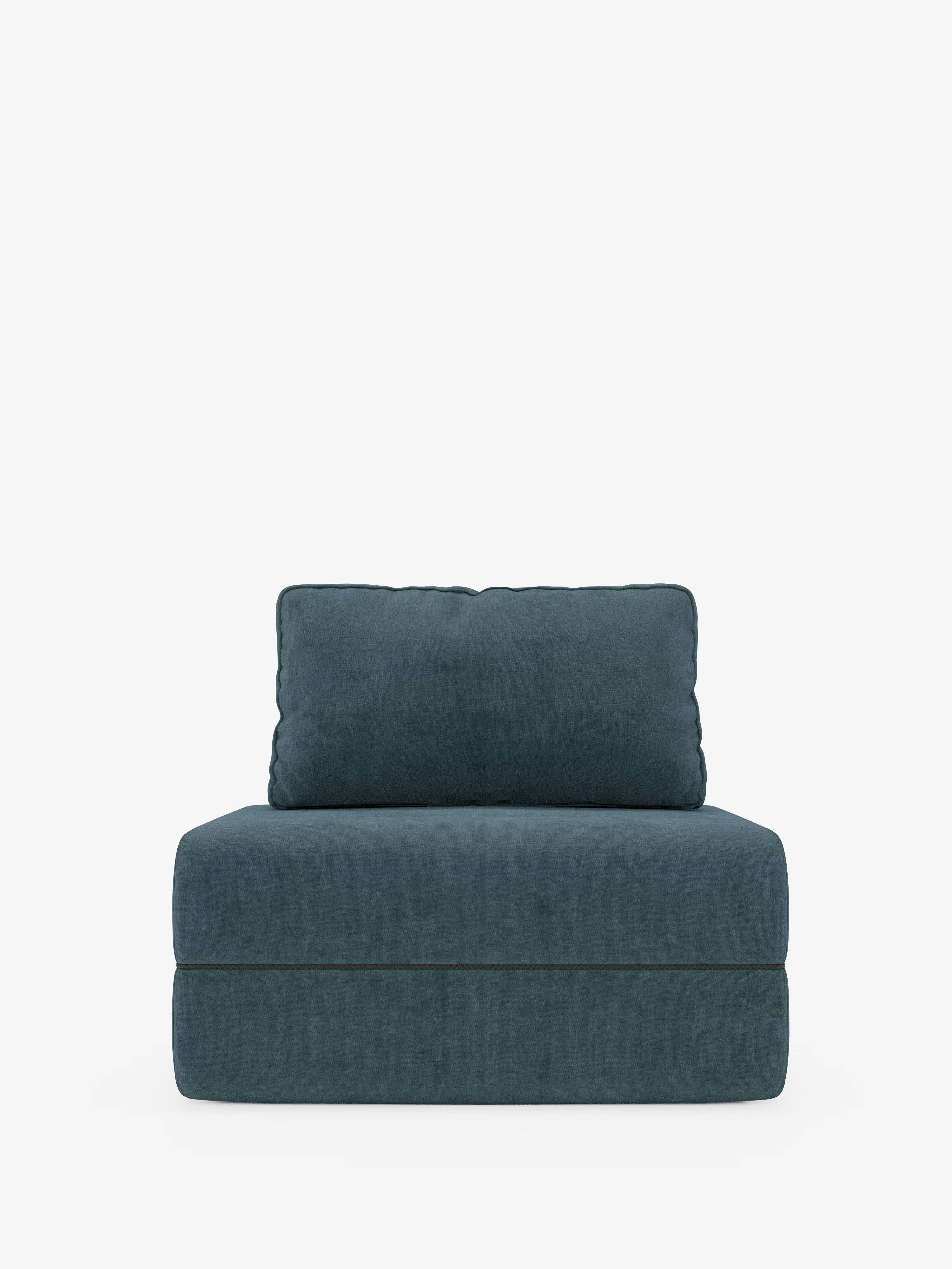 Rift fauteuil-lit avec matelas haut de 24 cm et mousse à mémoire de forme - dossier mobile et tissu antitache T31