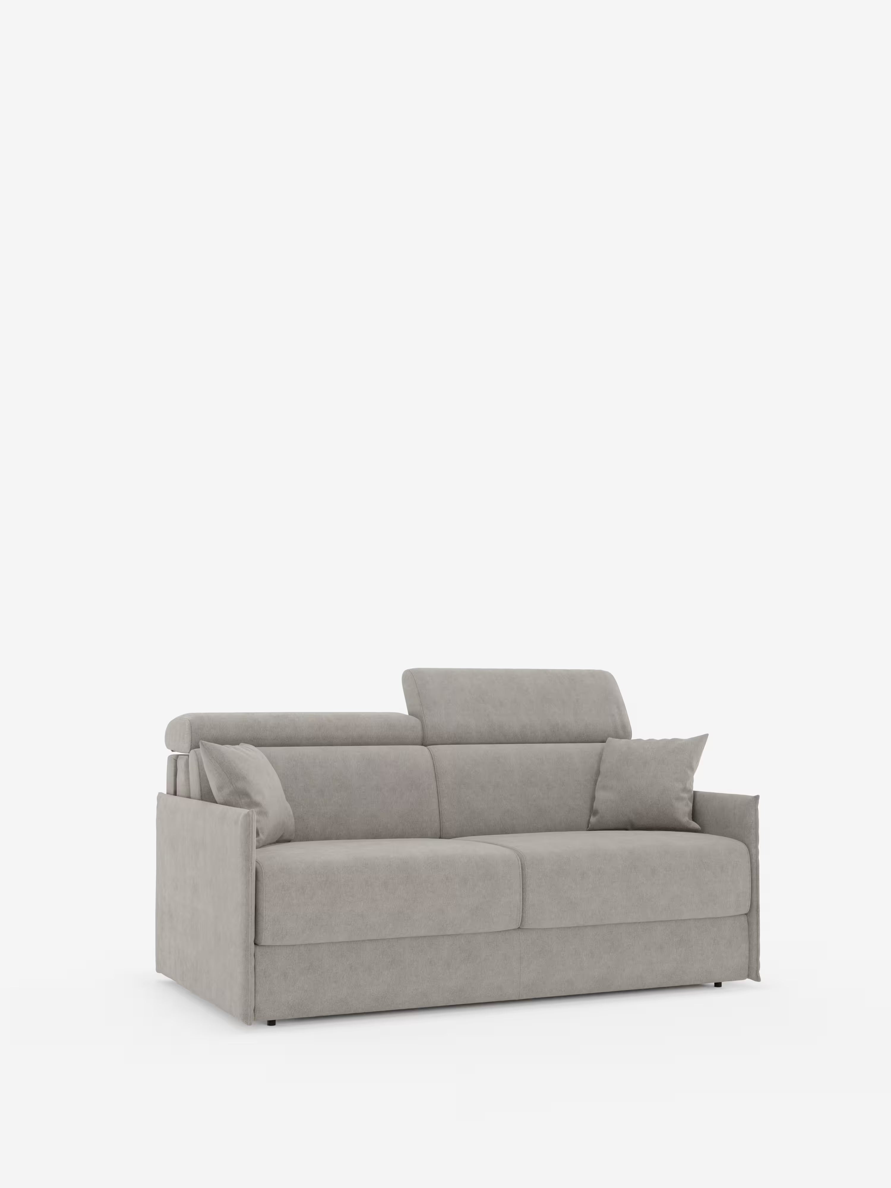 Miryam Divano letto con poggiatesta reclinabili e comfort maxi - design compatto in morbido tessuto smacchiabile T31