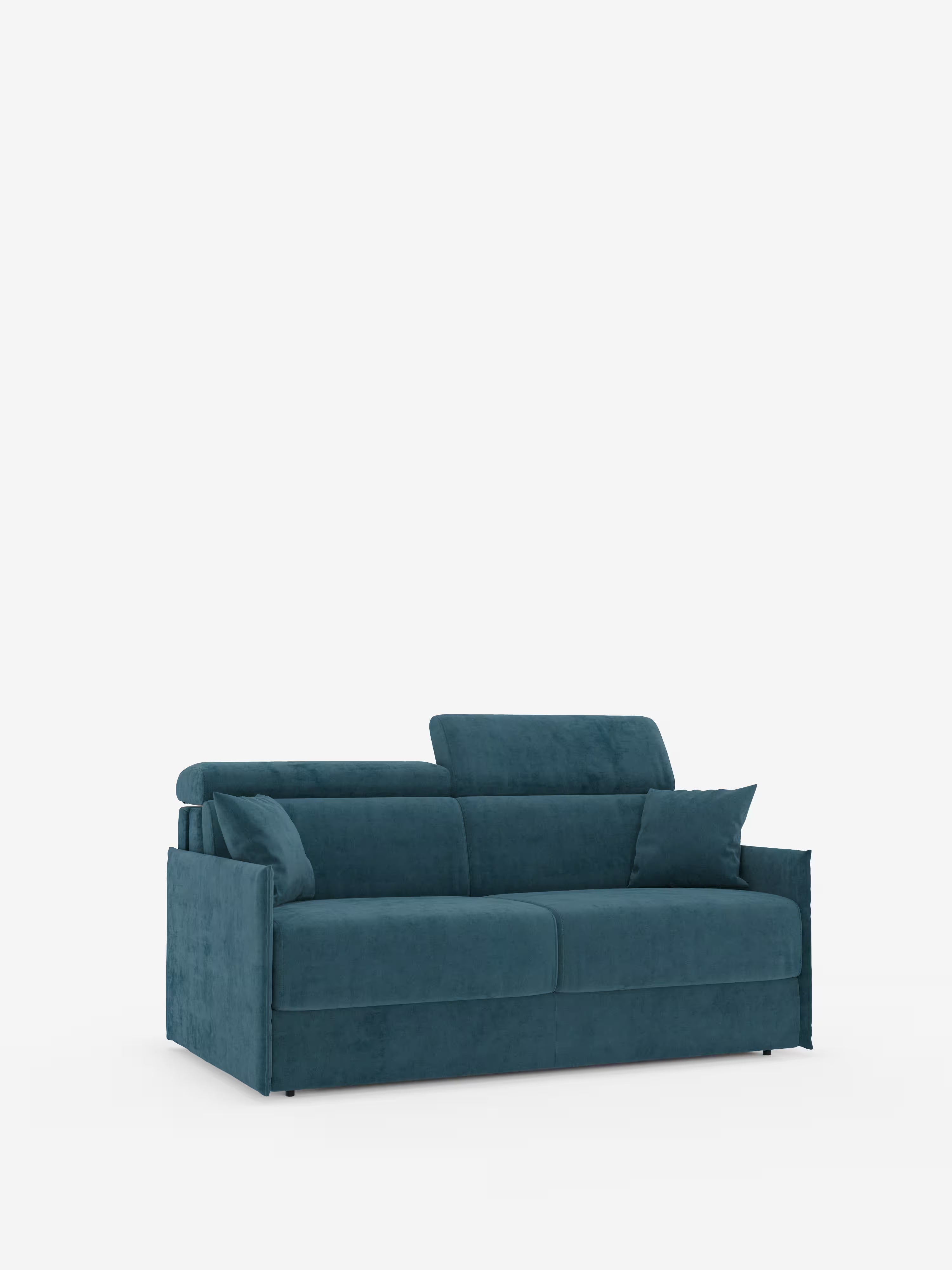 Miryam Divano letto con poggiatesta reclinabili e comfort maxi - design compatto in morbido tessuto smacchiabile T31
