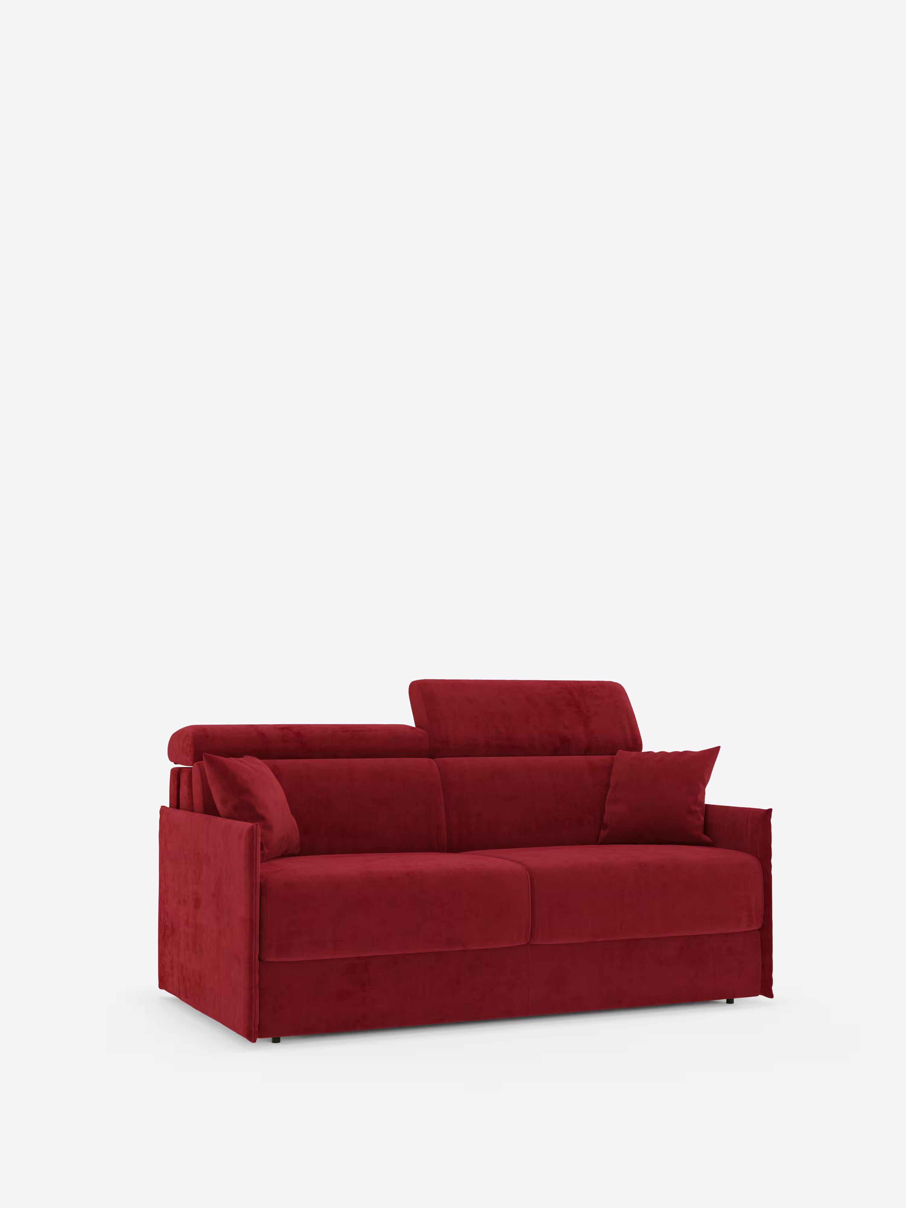 Miryam Divano letto con poggiatesta reclinabili e comfort maxi - design compatto in morbido tessuto smacchiabile T31