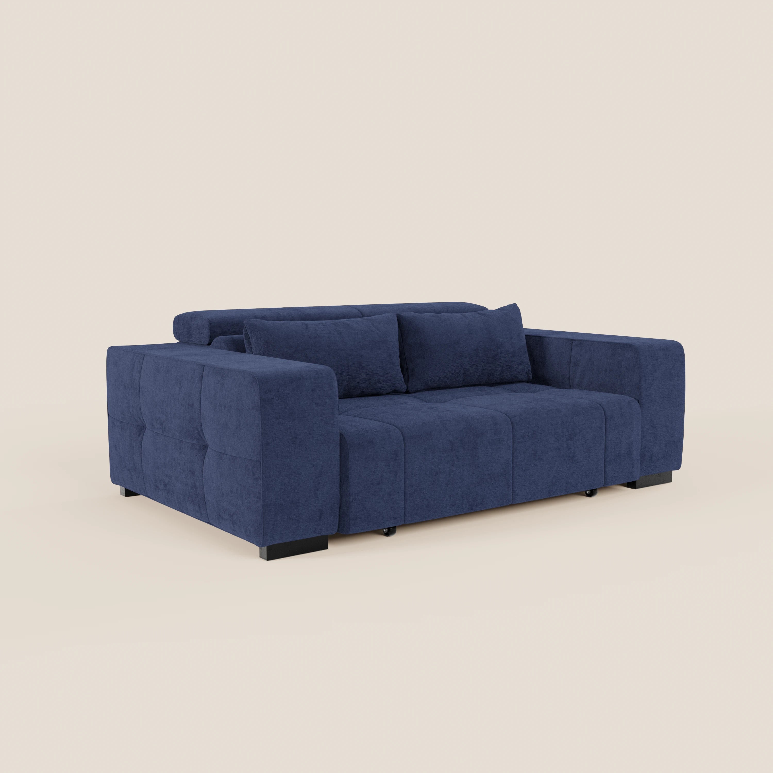Monarch Divano con Relax Elettrico per allungamento sedute e Poggiatesta Reclinabile in tessuto morbido smacchiabile T31 - divani.store