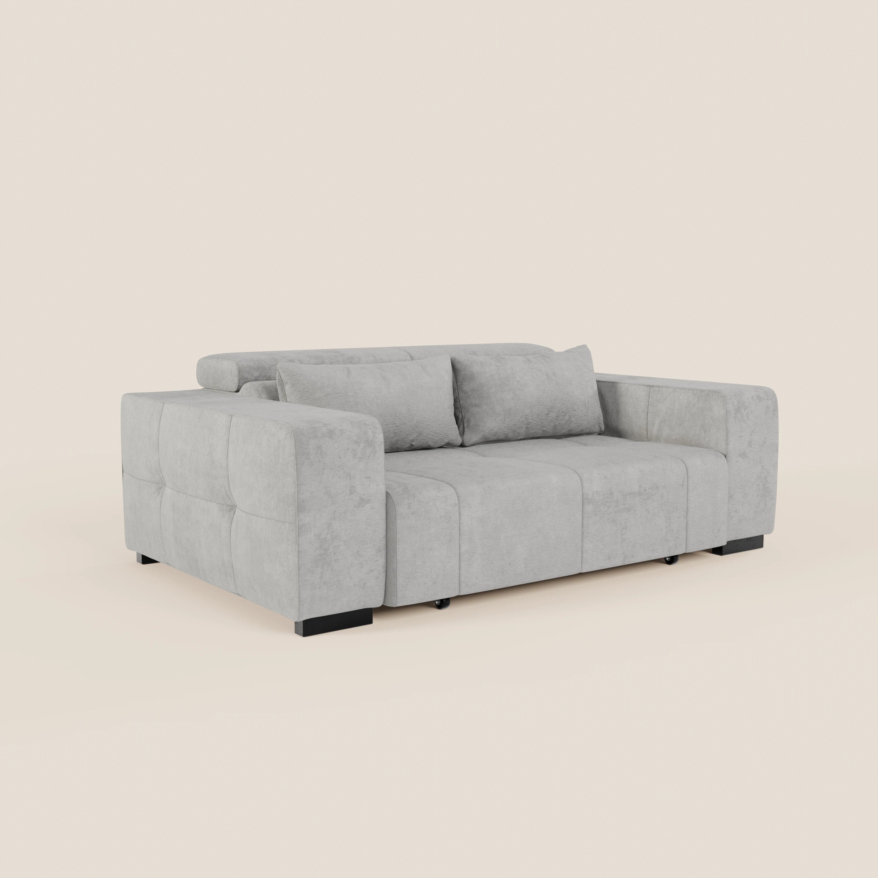 Monarch Divano con Relax Elettrico per allungamento sedute e Poggiatesta Reclinabile in tessuto morbido smacchiabile T31 - divani.store