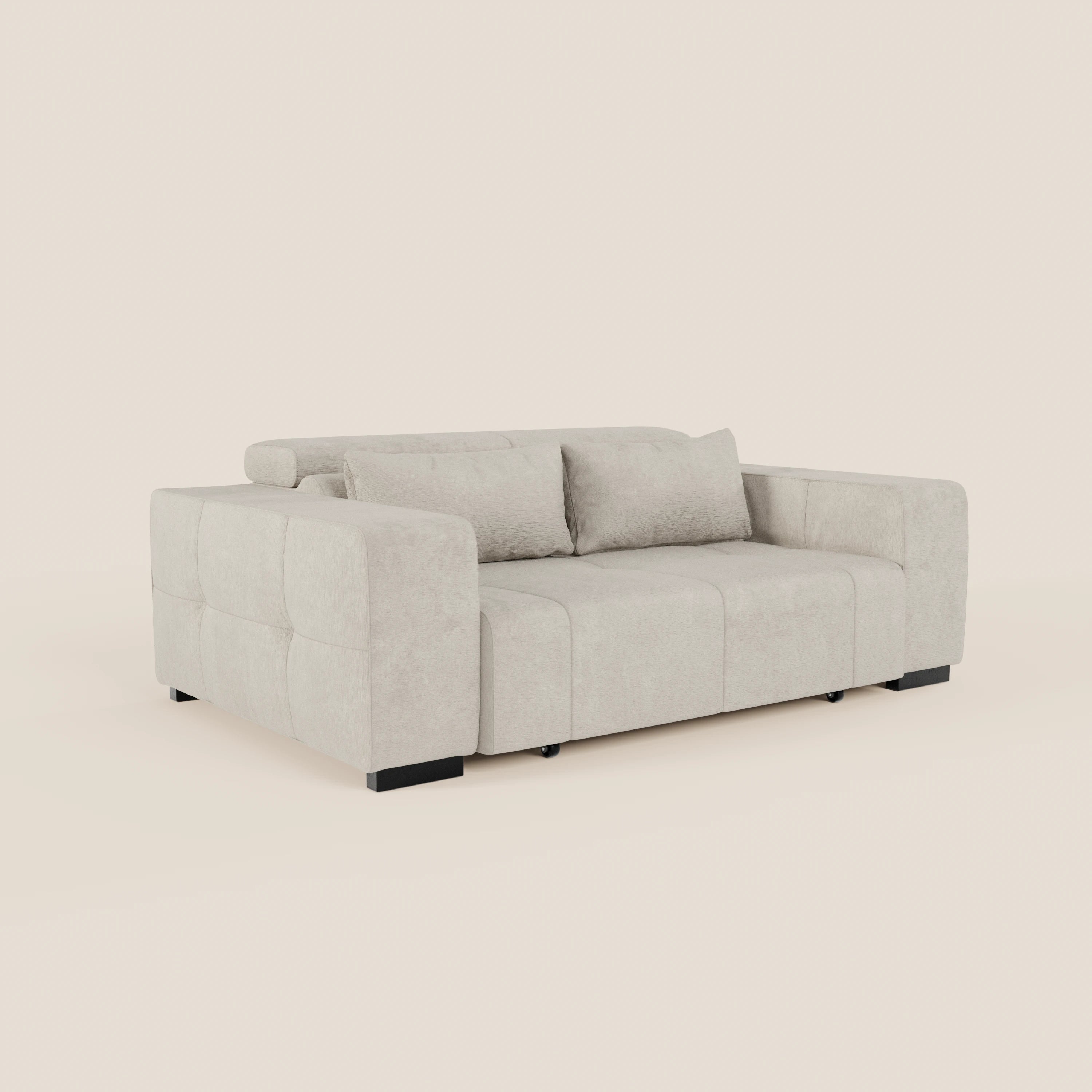 Monarch Divano con Relax Elettrico per allungamento sedute e Poggiatesta Reclinabile in tessuto morbido smacchiabile T31 - divani.store