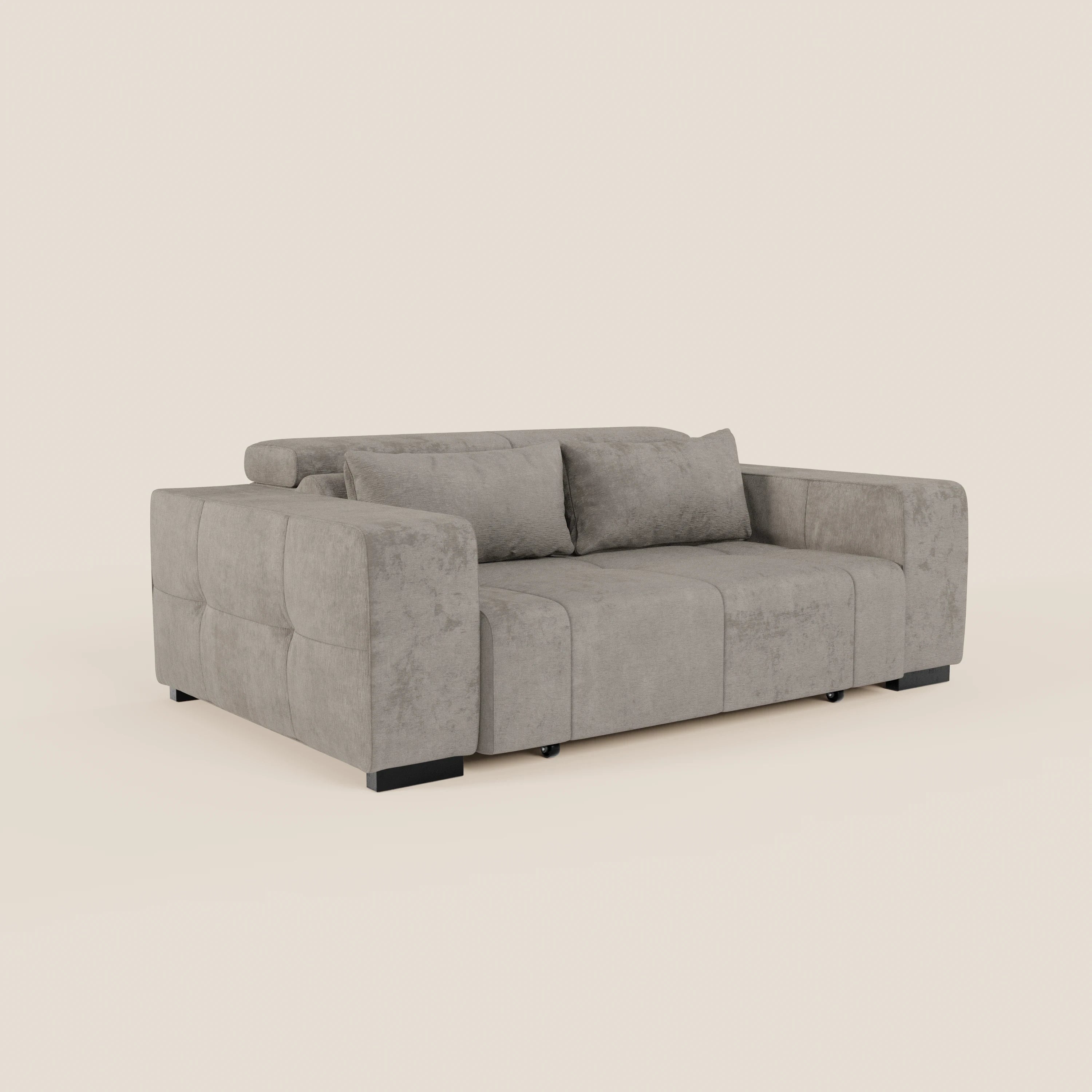 Monarch Divano con Relax Elettrico per allungamento sedute e Poggiatesta Reclinabile in tessuto morbido smacchiabile T31 - divani.store