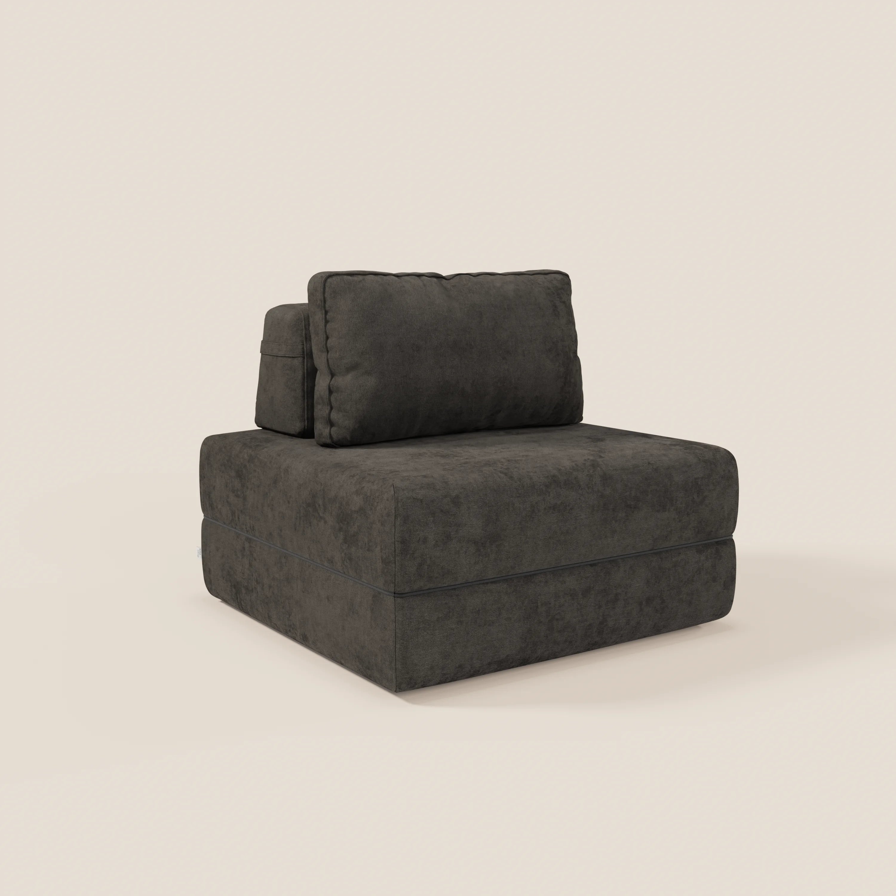 Rift poltrona letto con materasso alto 22 cm e memory foam - schienale mobile e tessuto smacchiabile T31 - divani.store