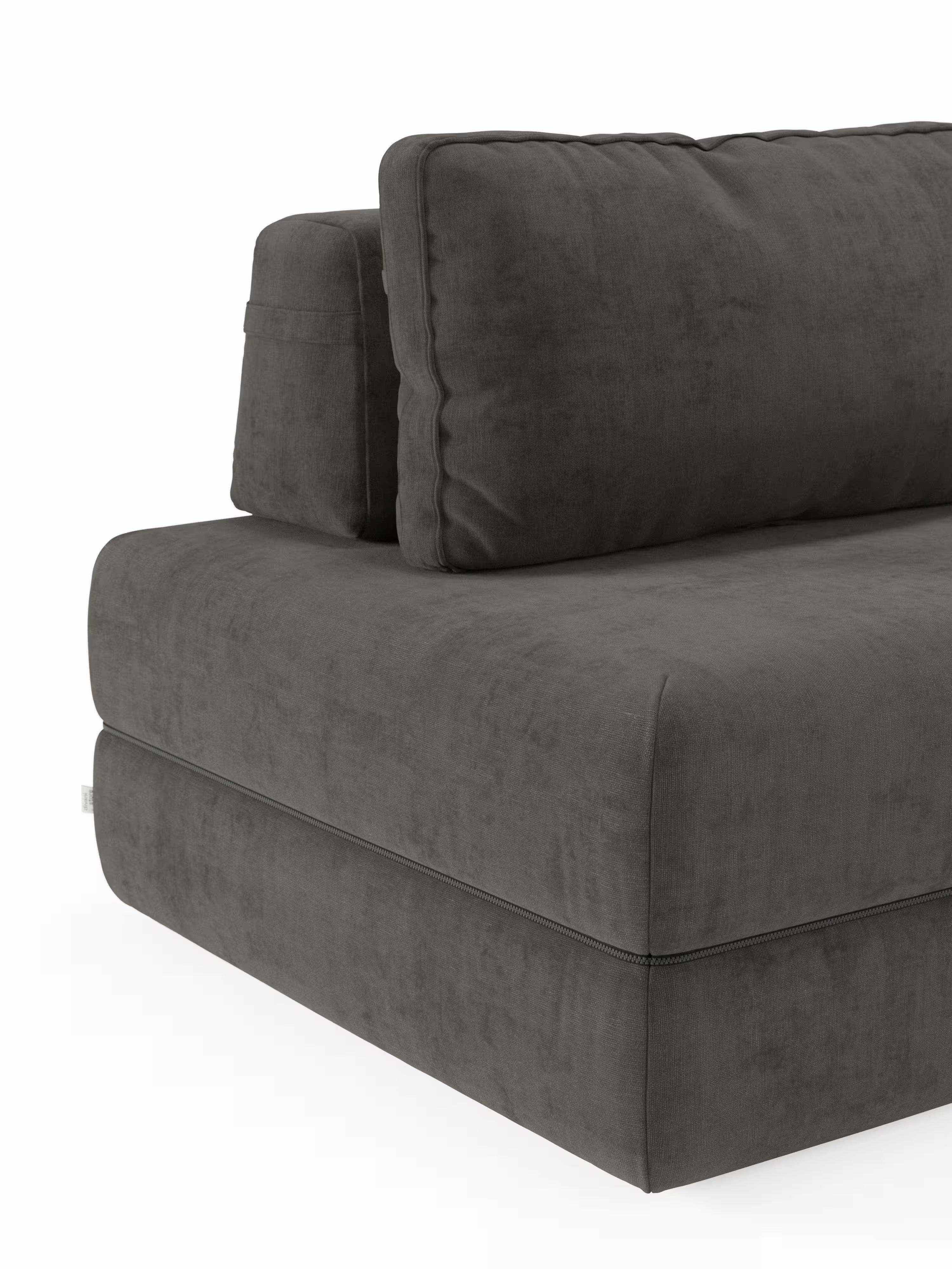 Rift divano letto matrimoniale 2 posti e 3 posti con schienali mobili - materasso alto 24 cm e memory foam in tessuto smacchiabile T31