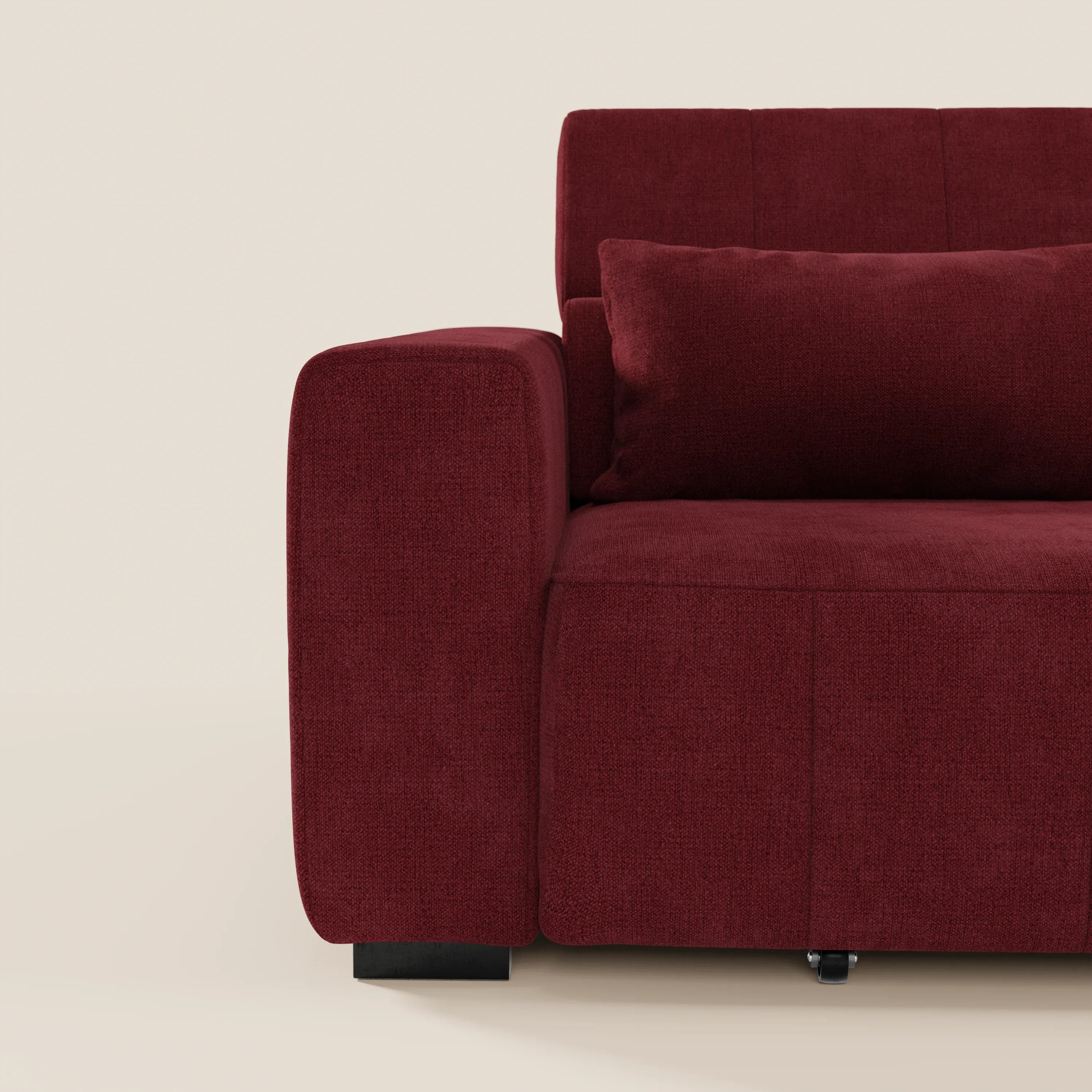 Doric divano 3 posti con sedute allungabili tramite relax elettrico - poggiatesta reclinabile in tessuto smacchiabile T23 - divani.store