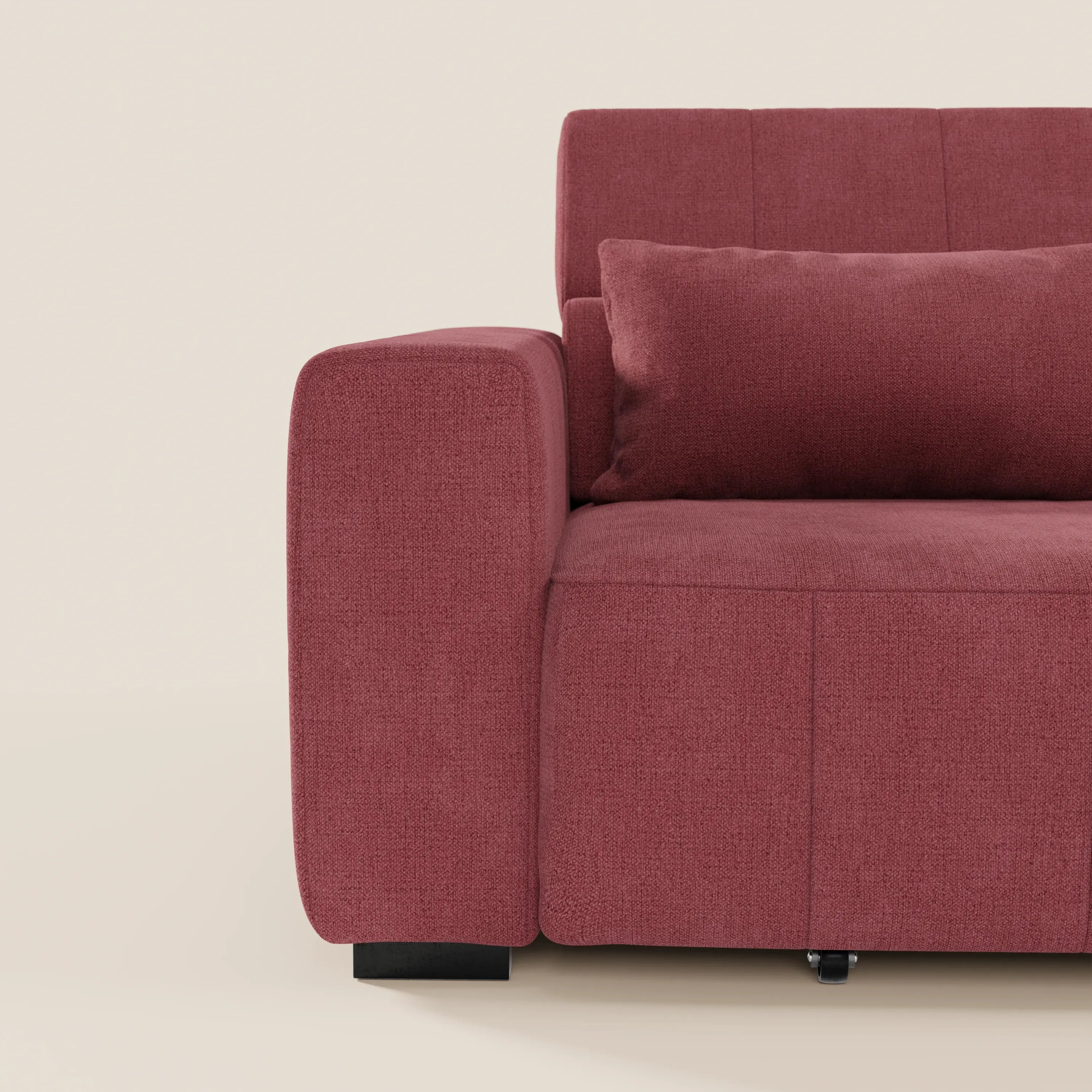 Doric divano 3 posti con sedute allungabili tramite relax elettrico - poggiatesta reclinabile in tessuto smacchiabile T23 - divani.store