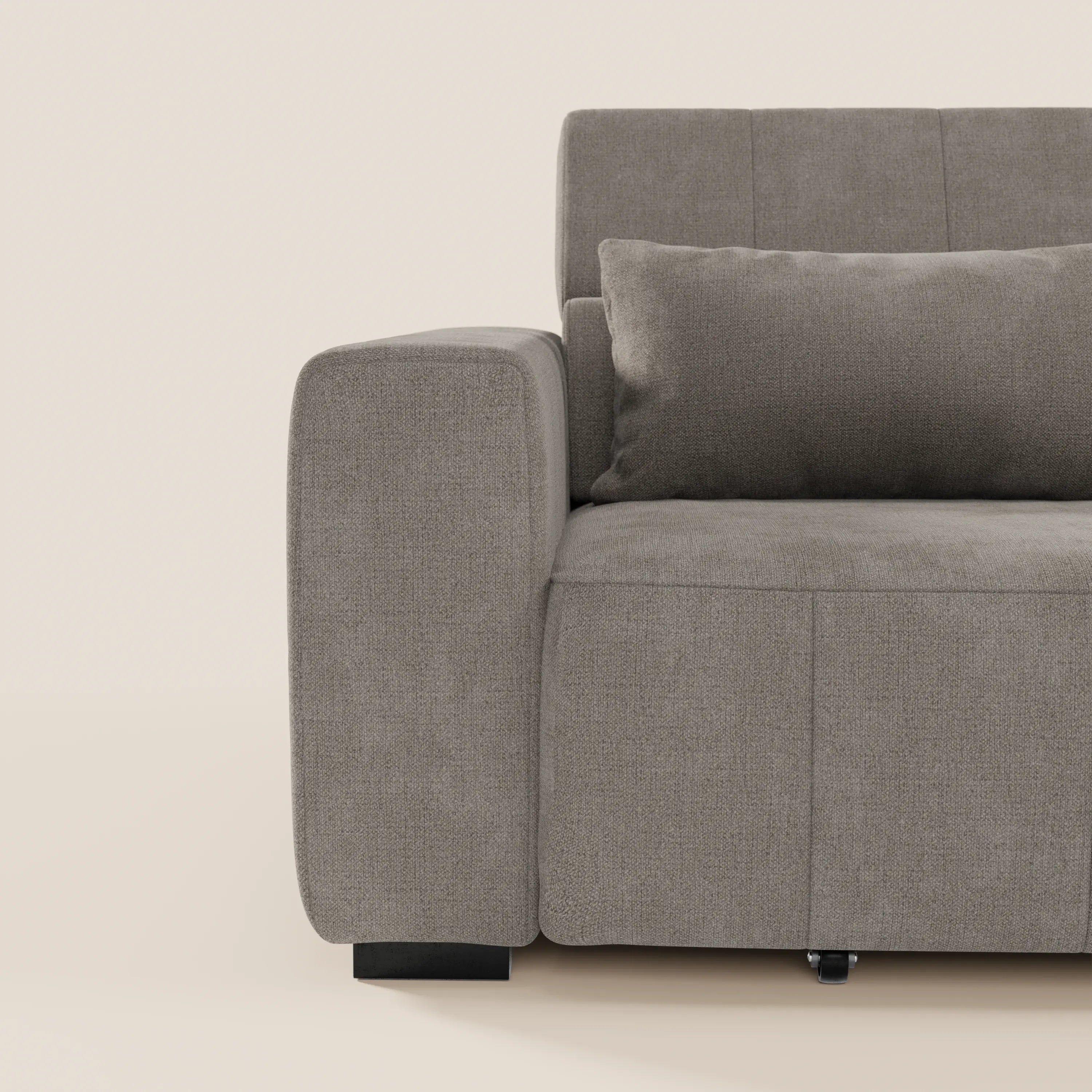 Doric divano 3 posti con sedute allungabili tramite relax elettrico - poggiatesta reclinabile in tessuto smacchiabile T23 - divani.store