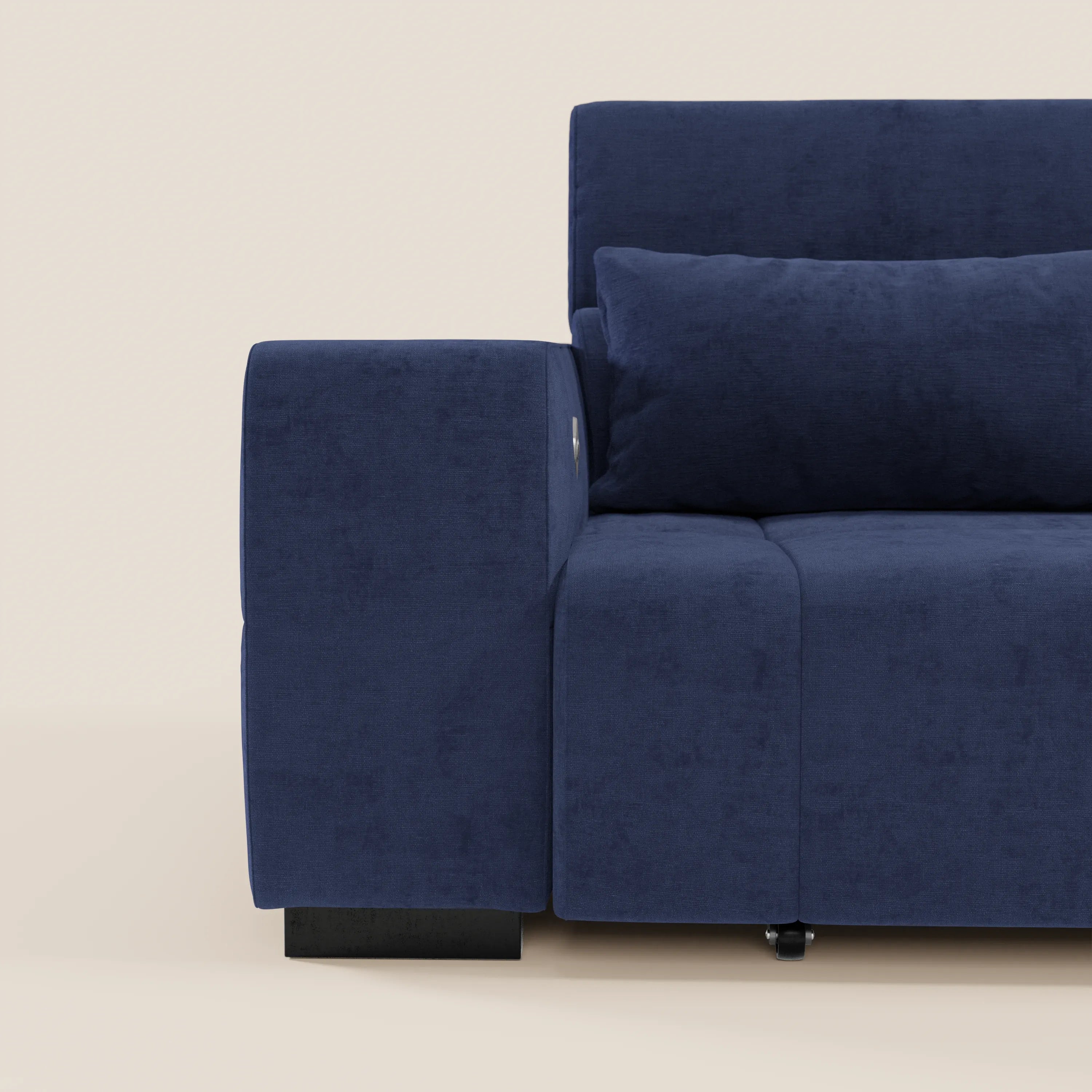 Monarch Divano con Relax Elettrico per allungamento sedute e Poggiatesta Reclinabile in tessuto morbido smacchiabile T31 - divani.store
