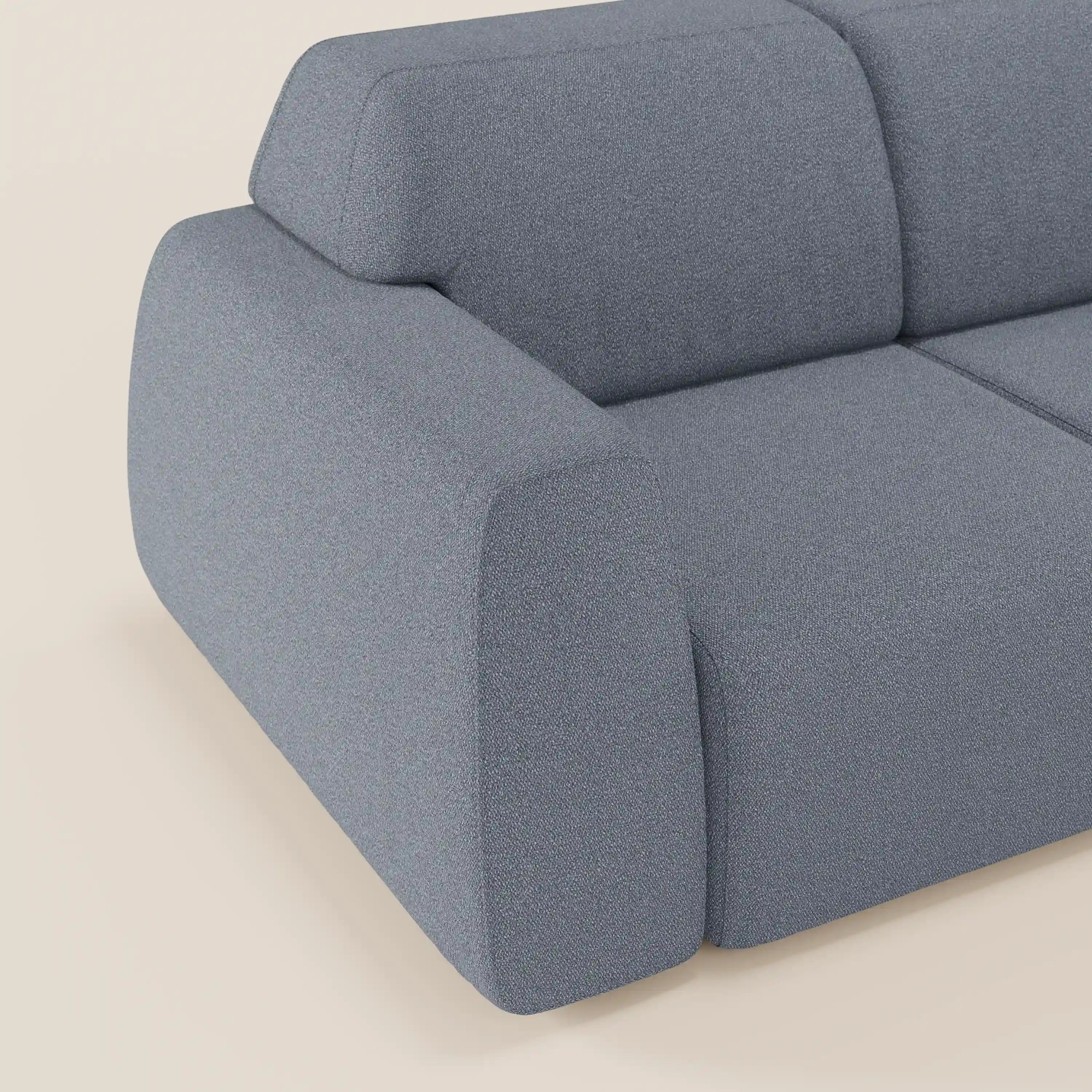 Orbit divano con 3 sedute scorrevoli e allungabili in tessuto effetto cotone smacchiabile T33 - divani.store