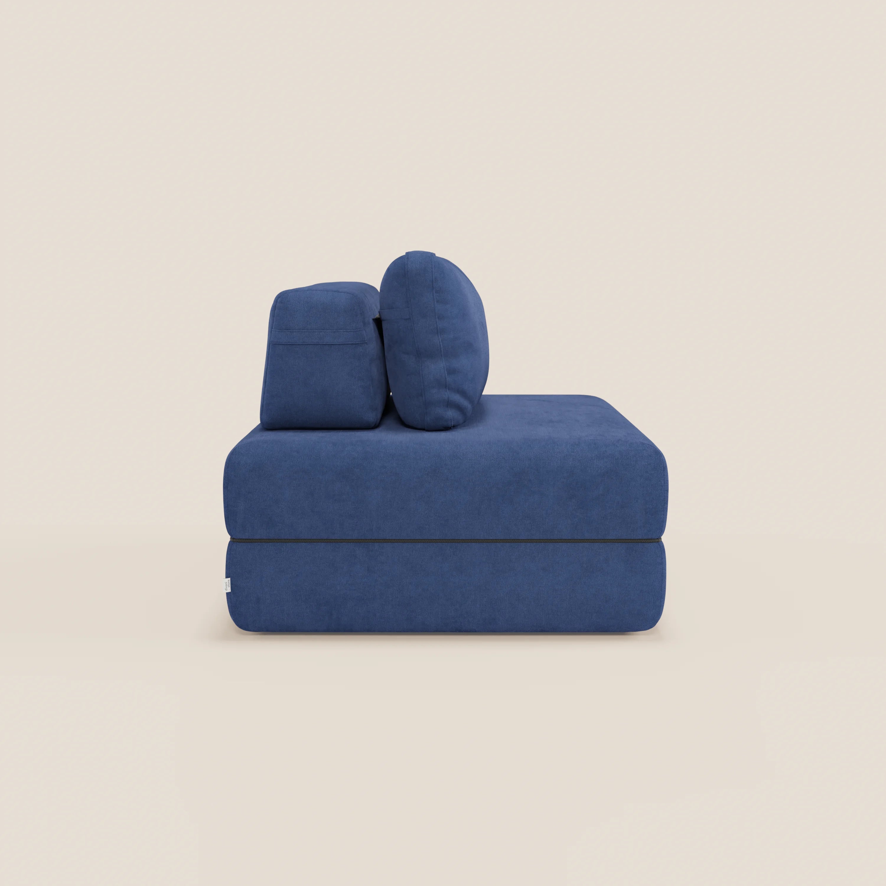 Rift poltrona letto con materasso alto 22 cm e memory foam - schienale mobile e tessuto smacchiabile T31 - divani.store