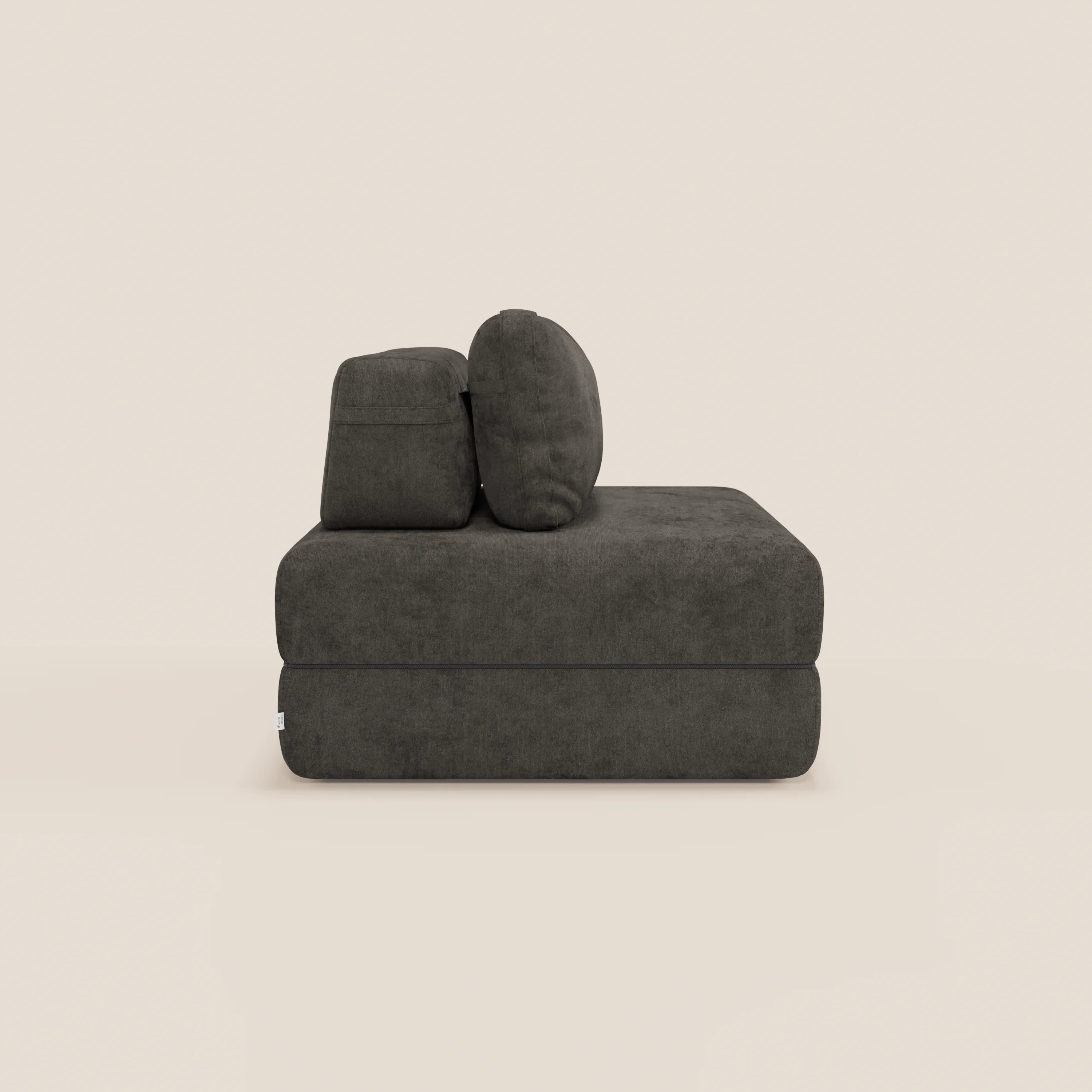Rift poltrona letto con materasso alto 22 cm e memory foam - schienale mobile e tessuto smacchiabile T31 - divani.store