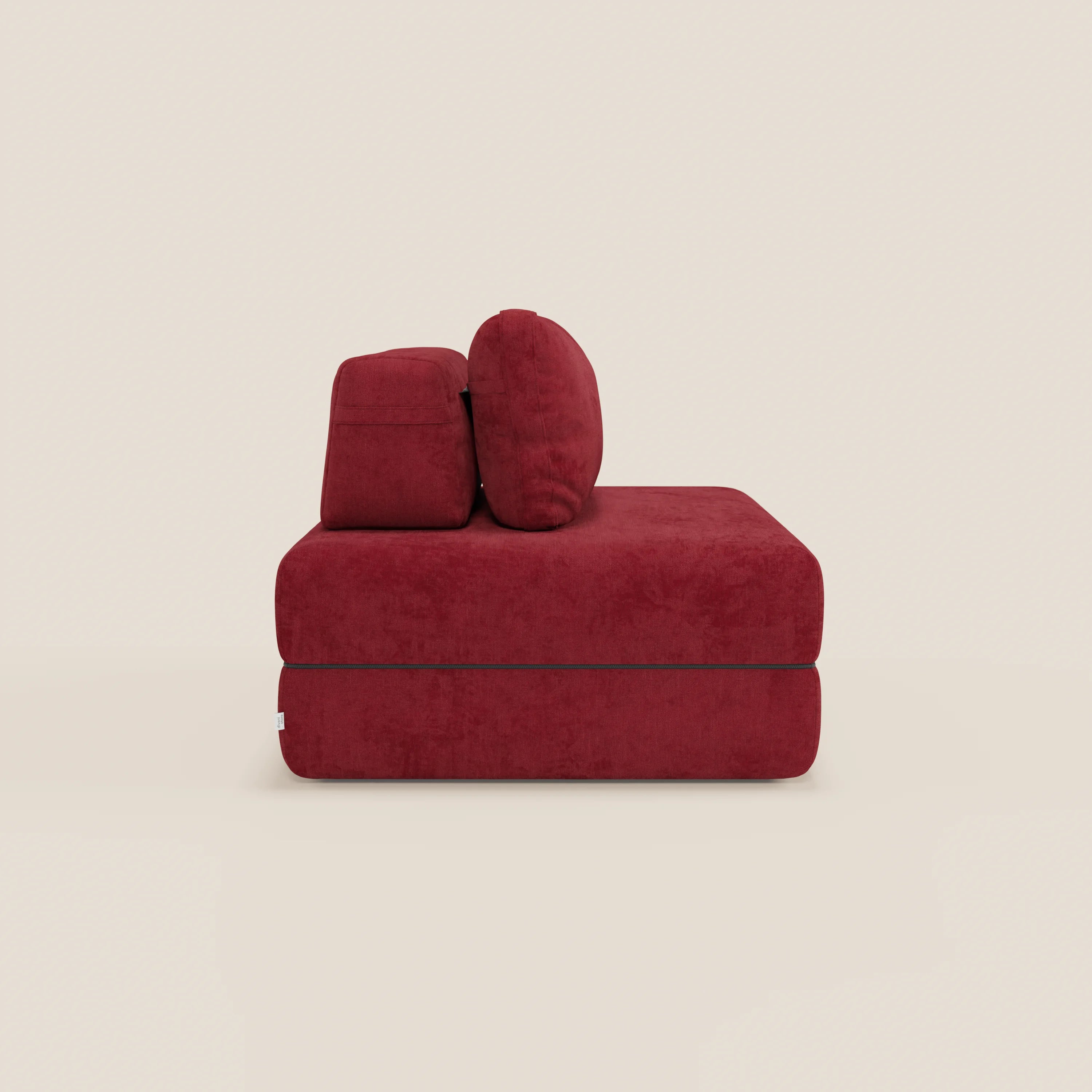 Rift poltrona letto con materasso alto 22 cm e memory foam - schienale mobile e tessuto smacchiabile T31 - divani.store