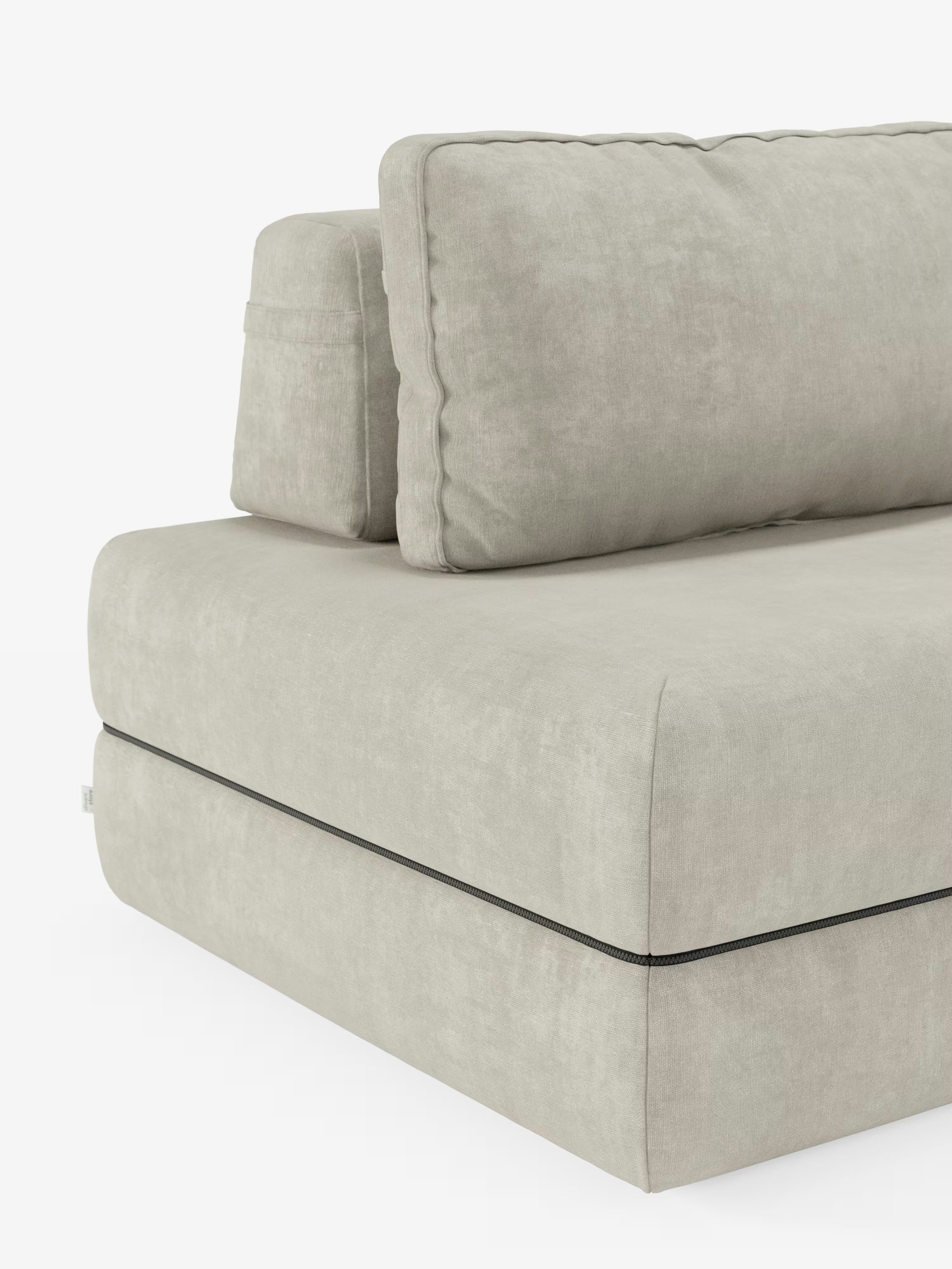 Rift divano letto matrimoniale 2 posti e 3 posti con schienali mobili - materasso alto 24 cm e memory foam in tessuto smacchiabile T31