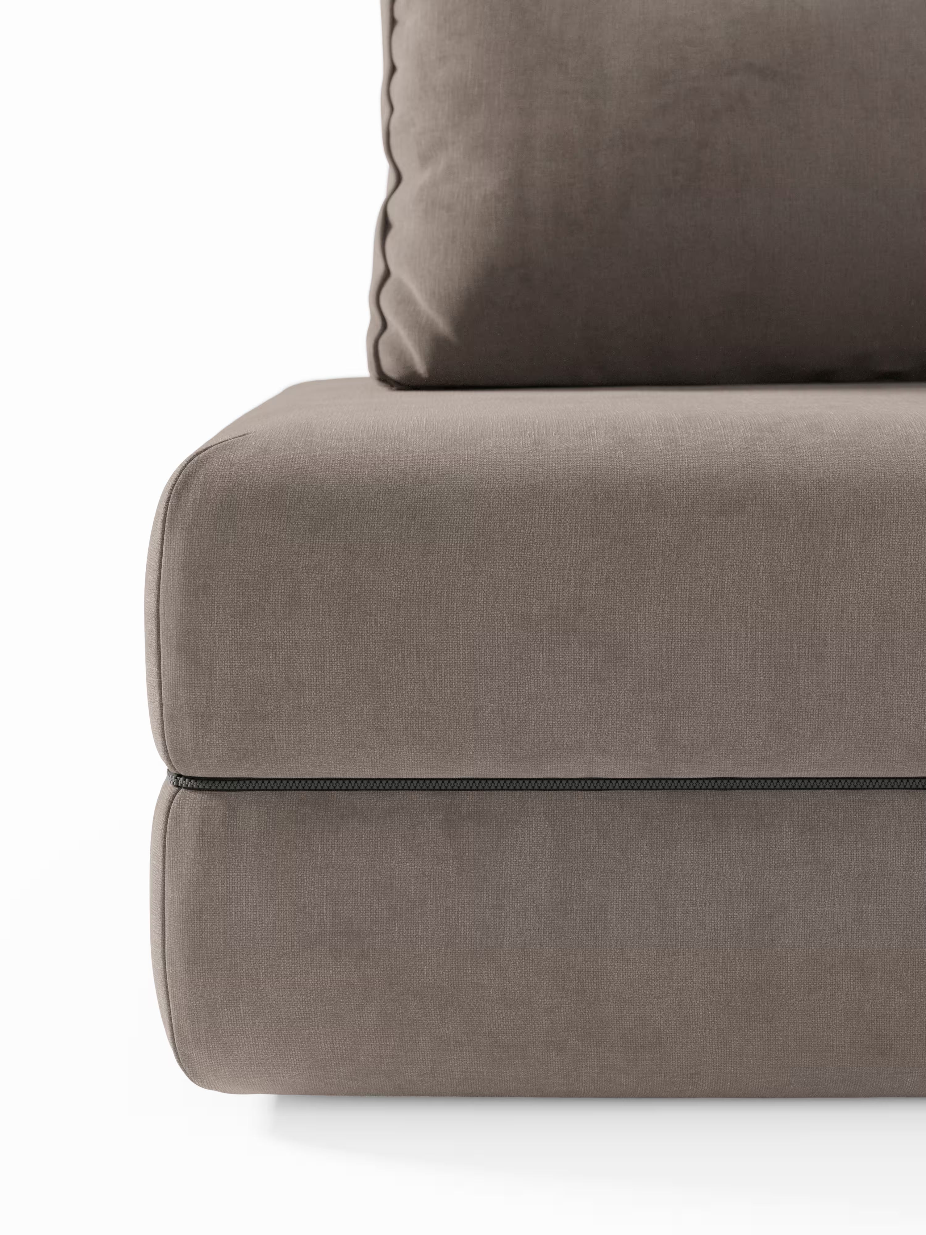 Rift divano letto matrimoniale 2 posti e 3 posti con schienali mobili - materasso alto 24 cm e memory foam in tessuto smacchiabile T31