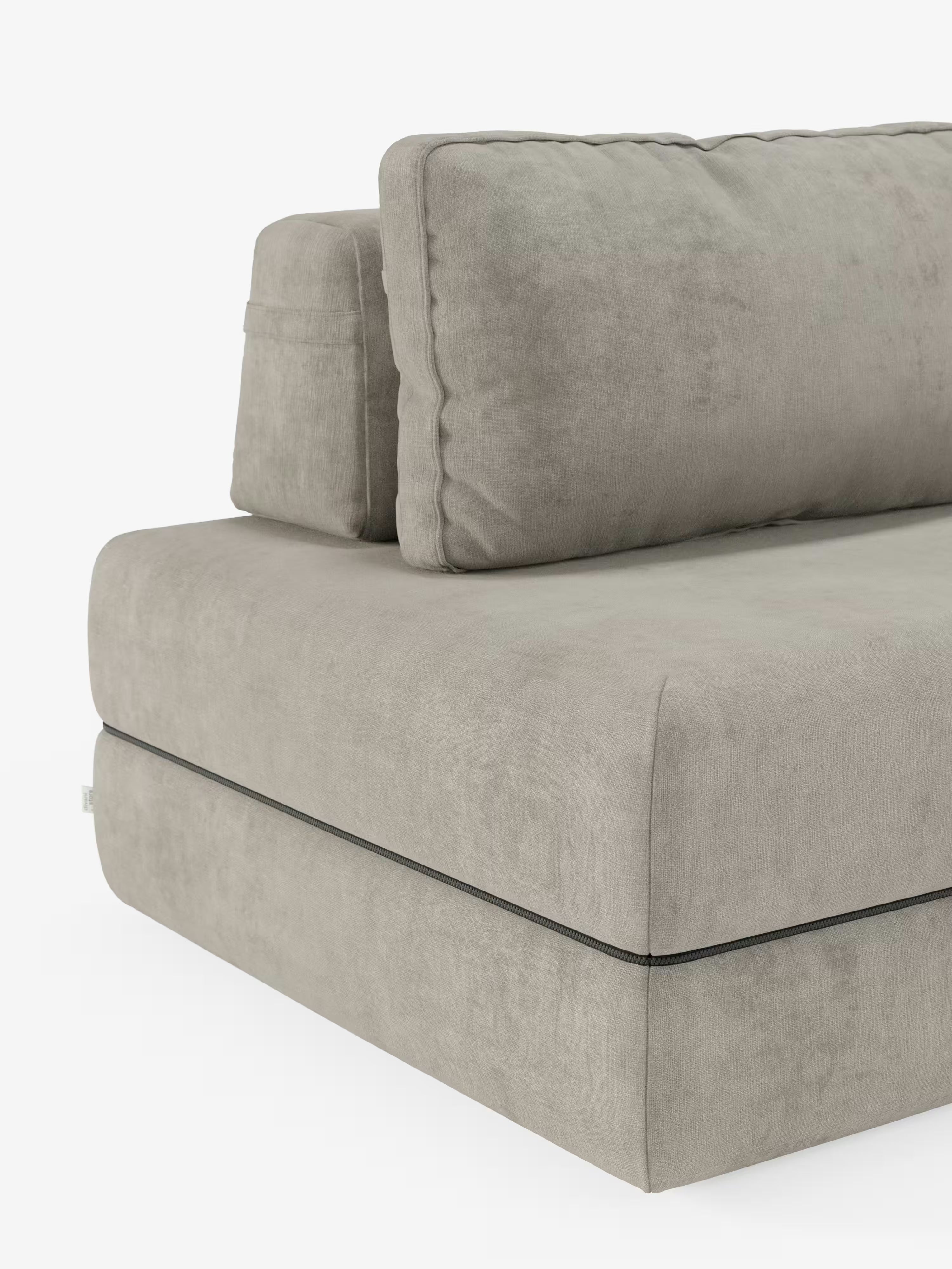 Rift divano letto matrimoniale 2 posti e 3 posti con schienali mobili - materasso alto 24 cm e memory foam in tessuto smacchiabile T31