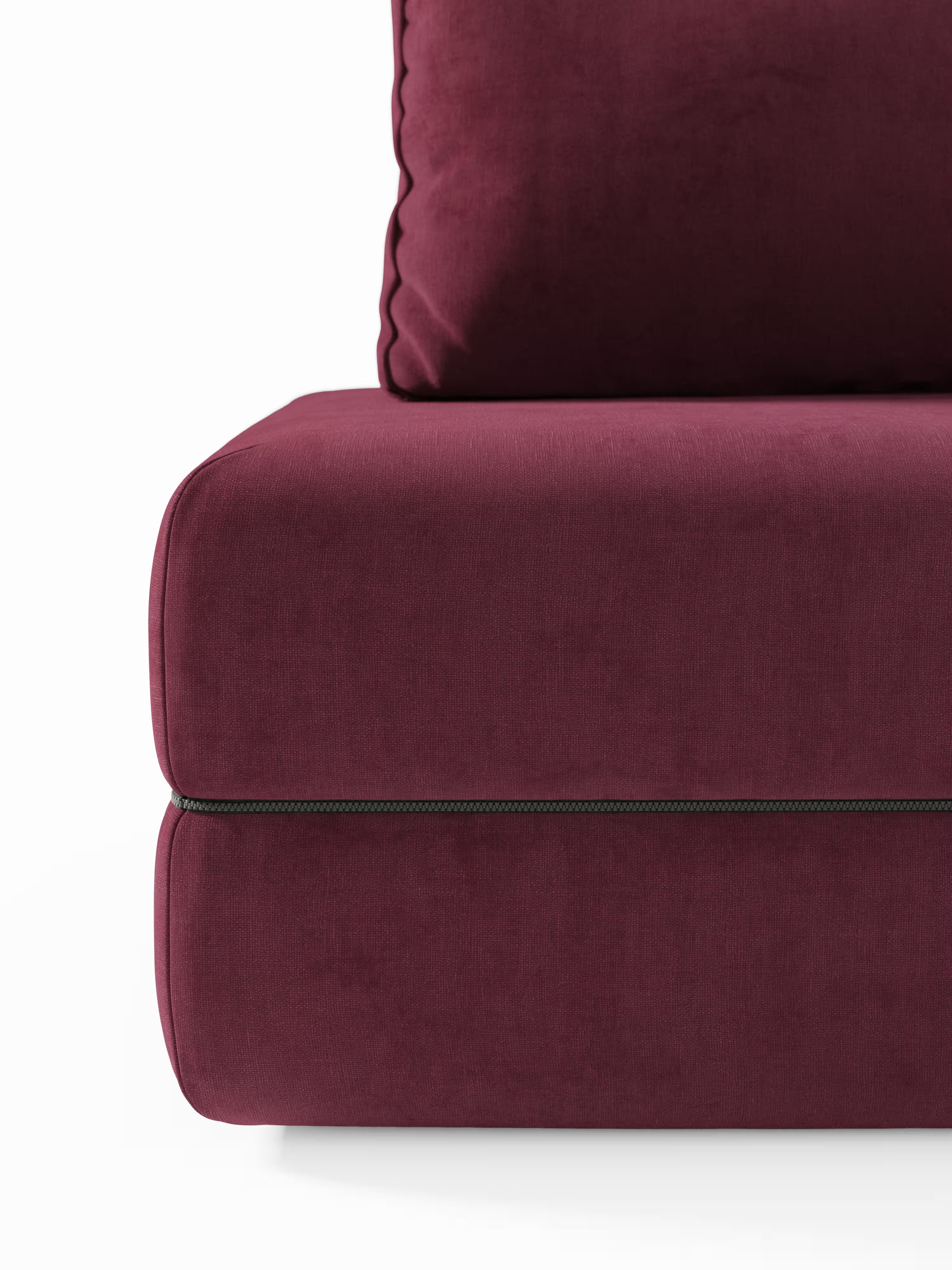 Rift divano letto matrimoniale 2 posti e 3 posti con schienali mobili - materasso alto 24 cm e memory foam in tessuto smacchiabile T31