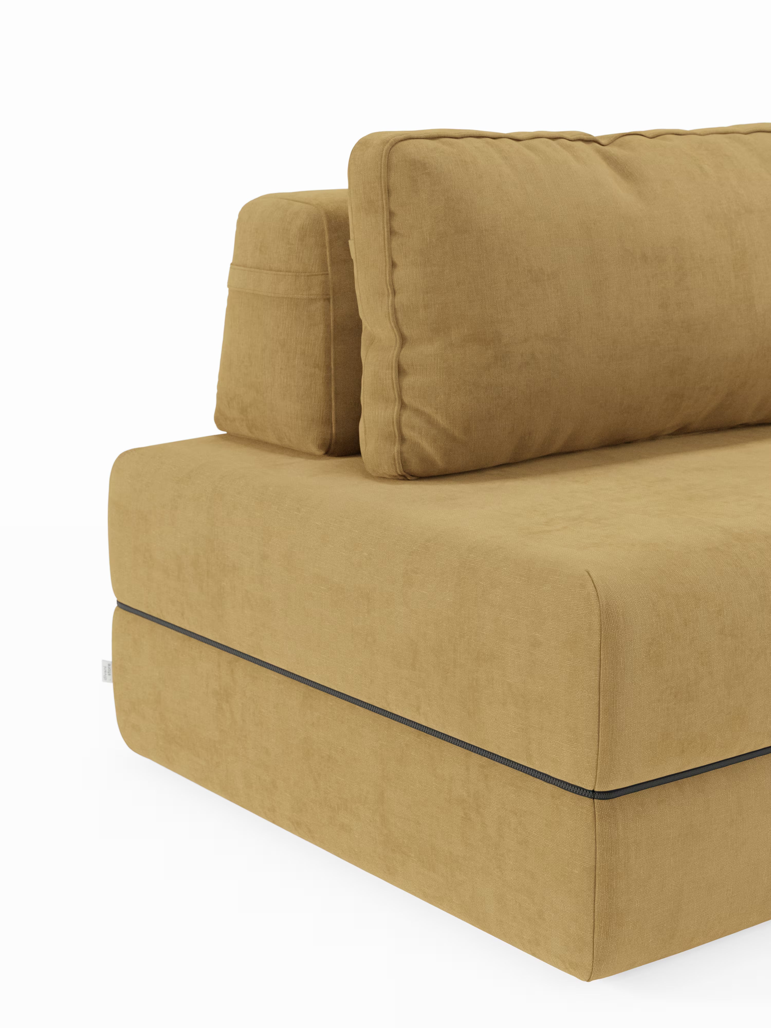 Rift poltrona letto con materasso alto 24 cm e memory foam - schienale mobile e tessuto smacchiabile T31