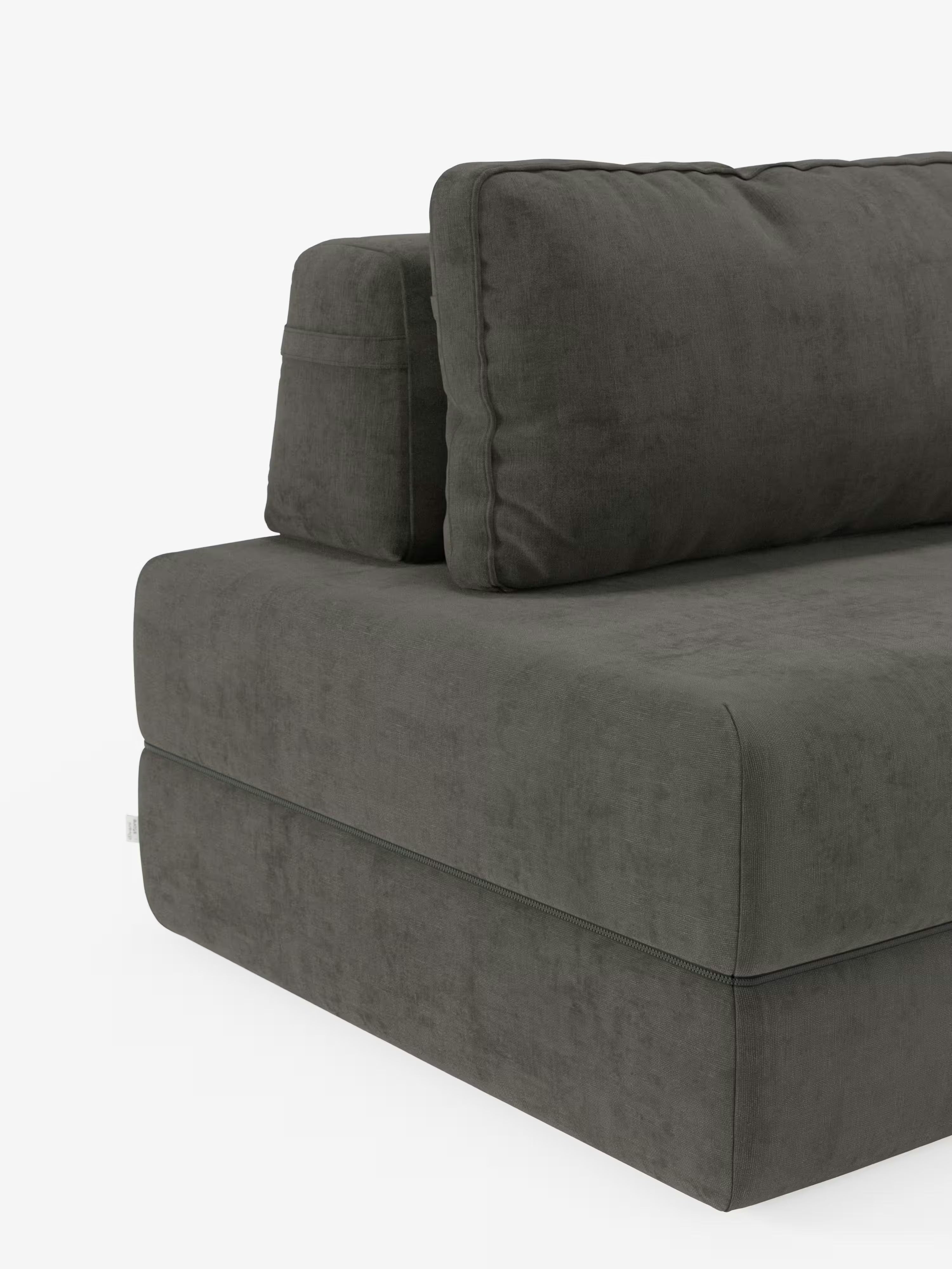 Rift fauteuil-lit avec matelas haut de 24 cm et mousse à mémoire de forme - dossier mobile et tissu antitache T31
