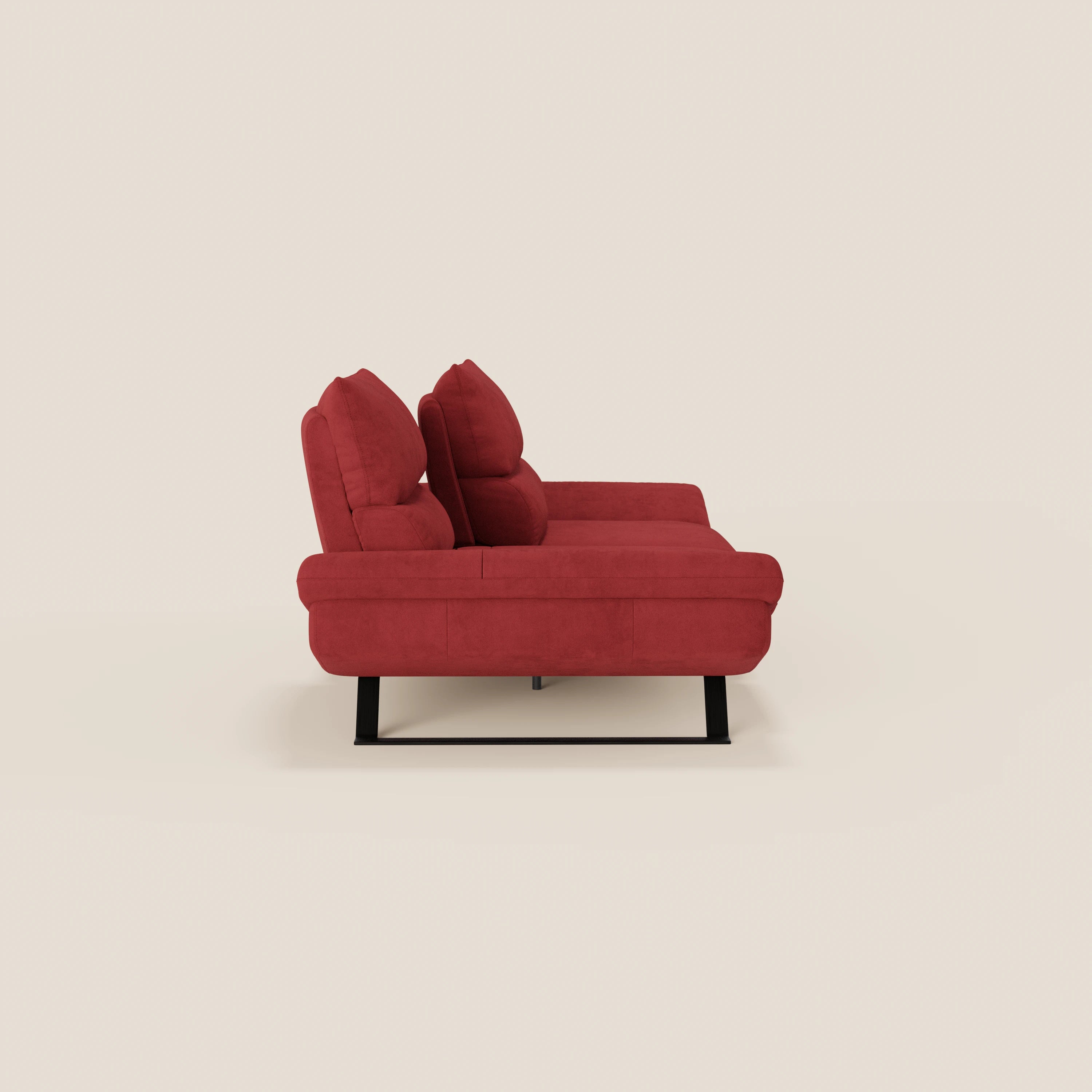 Eclipse Divano dal design moderno 2 e 3 posti con schienali traslanti - piedini alti in elegante microfibra smacchiabile T11 - divani.store
