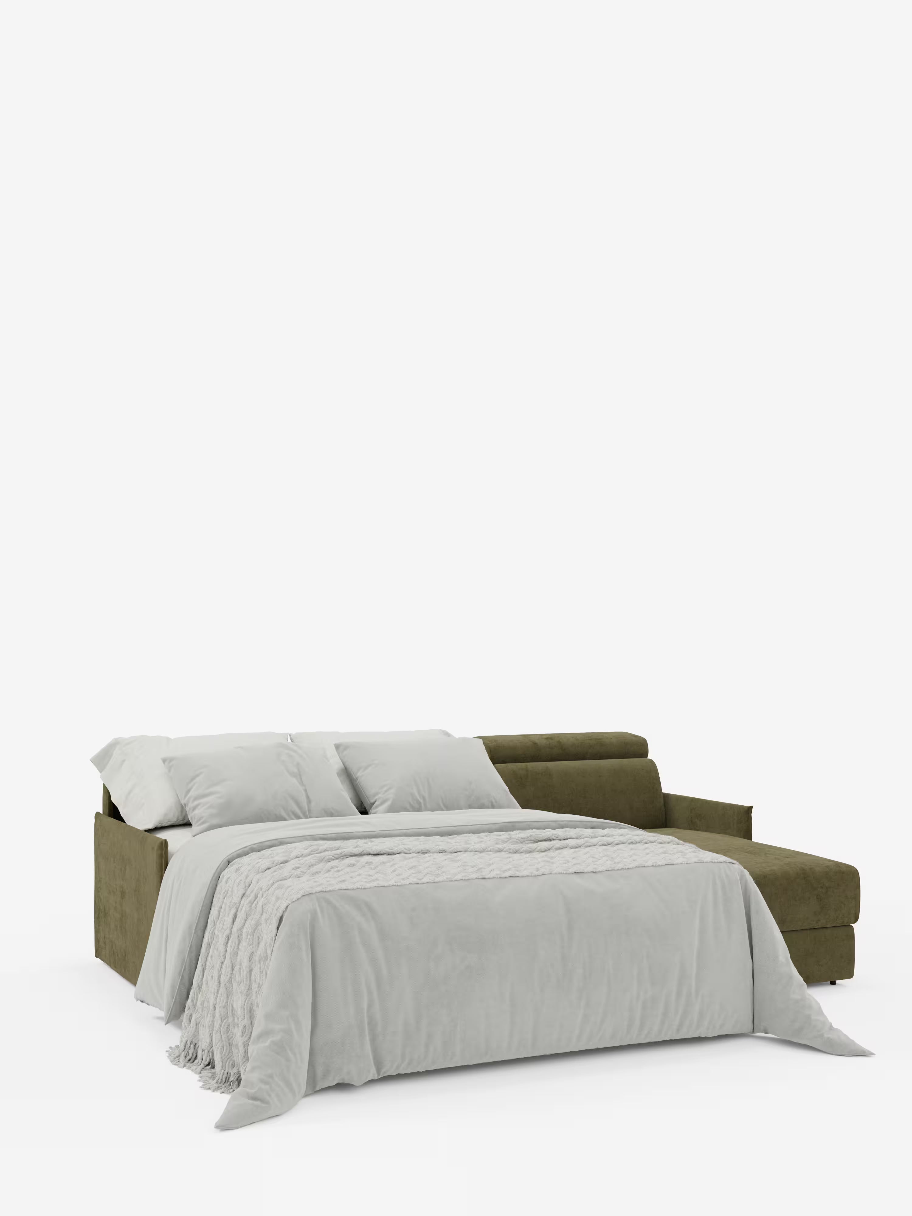 Miryam sofá cama esquinero compacto - reposacabezas reclinables y chaise longue con almacenaje en tejido antimanchas T31