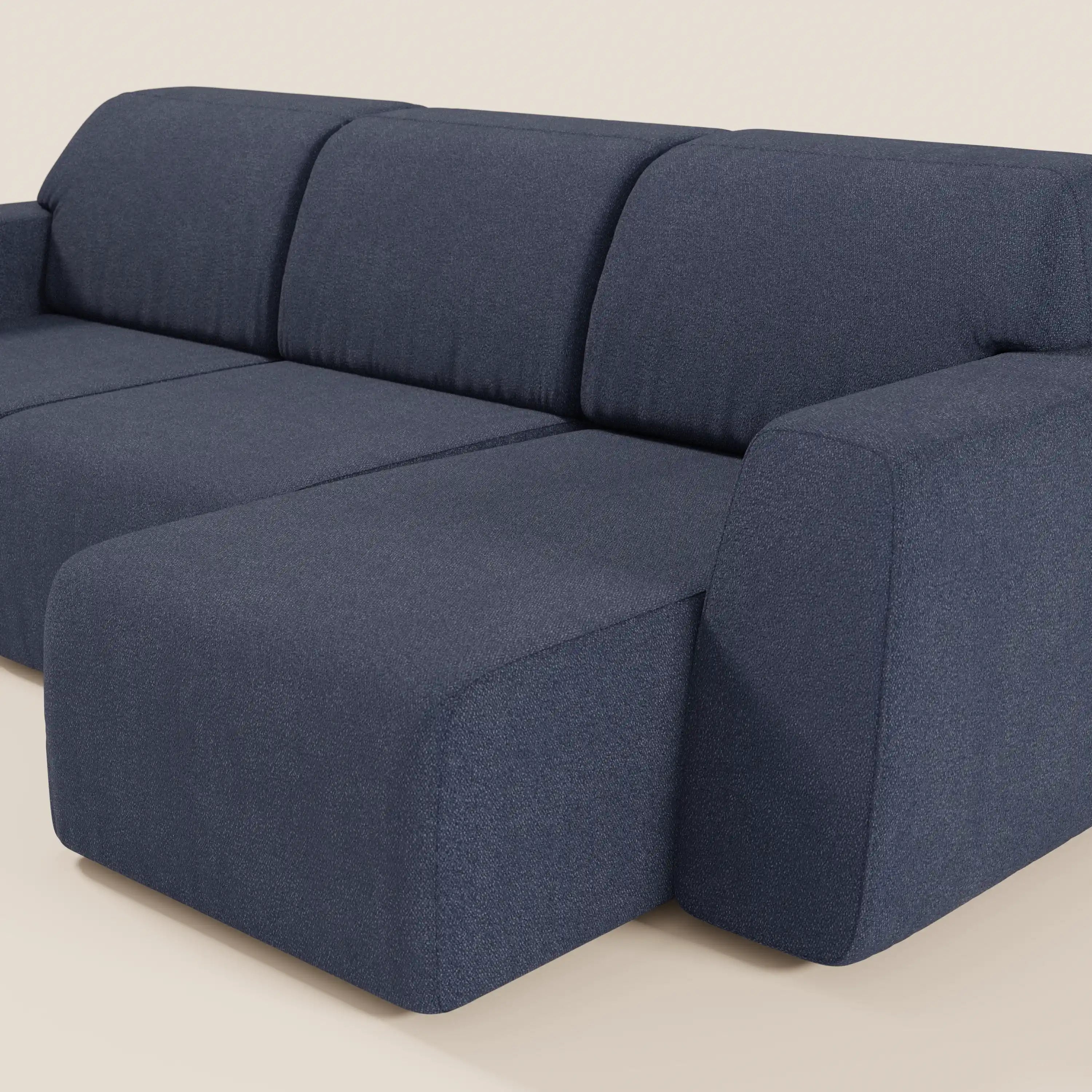Orbit divano con 3 sedute scorrevoli e allungabili in tessuto effetto cotone smacchiabile T33 - divani.store
