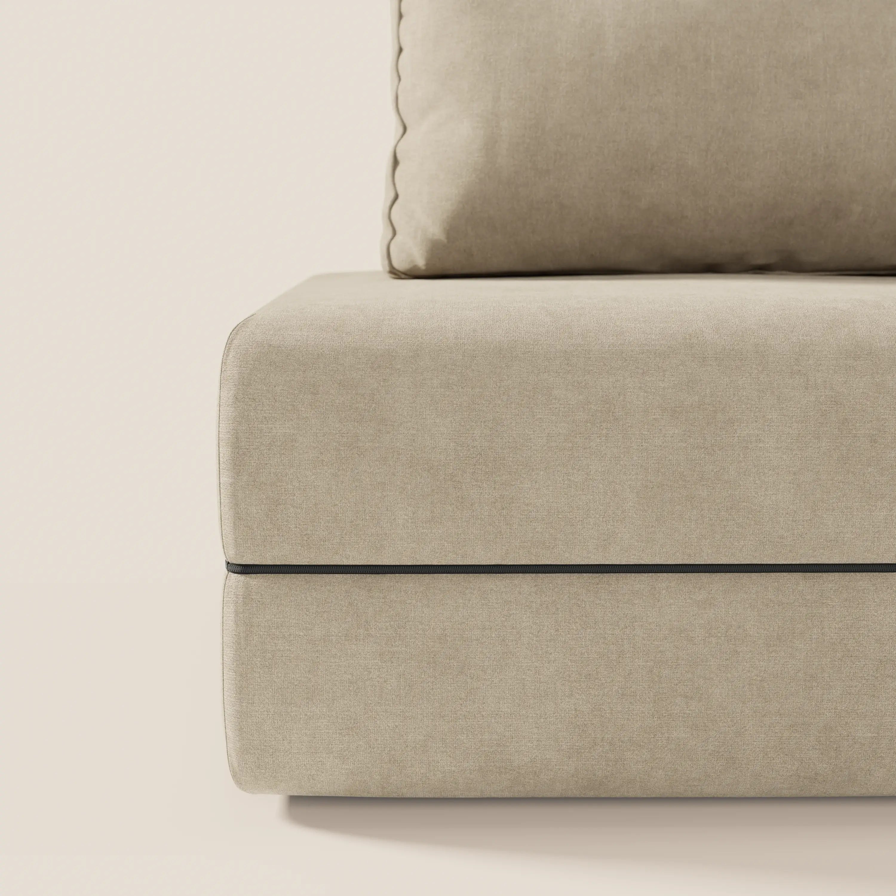 Rift poltrona letto con materasso alto 22 cm e memory foam - schienale mobile e tessuto smacchiabile T31 - divani.store