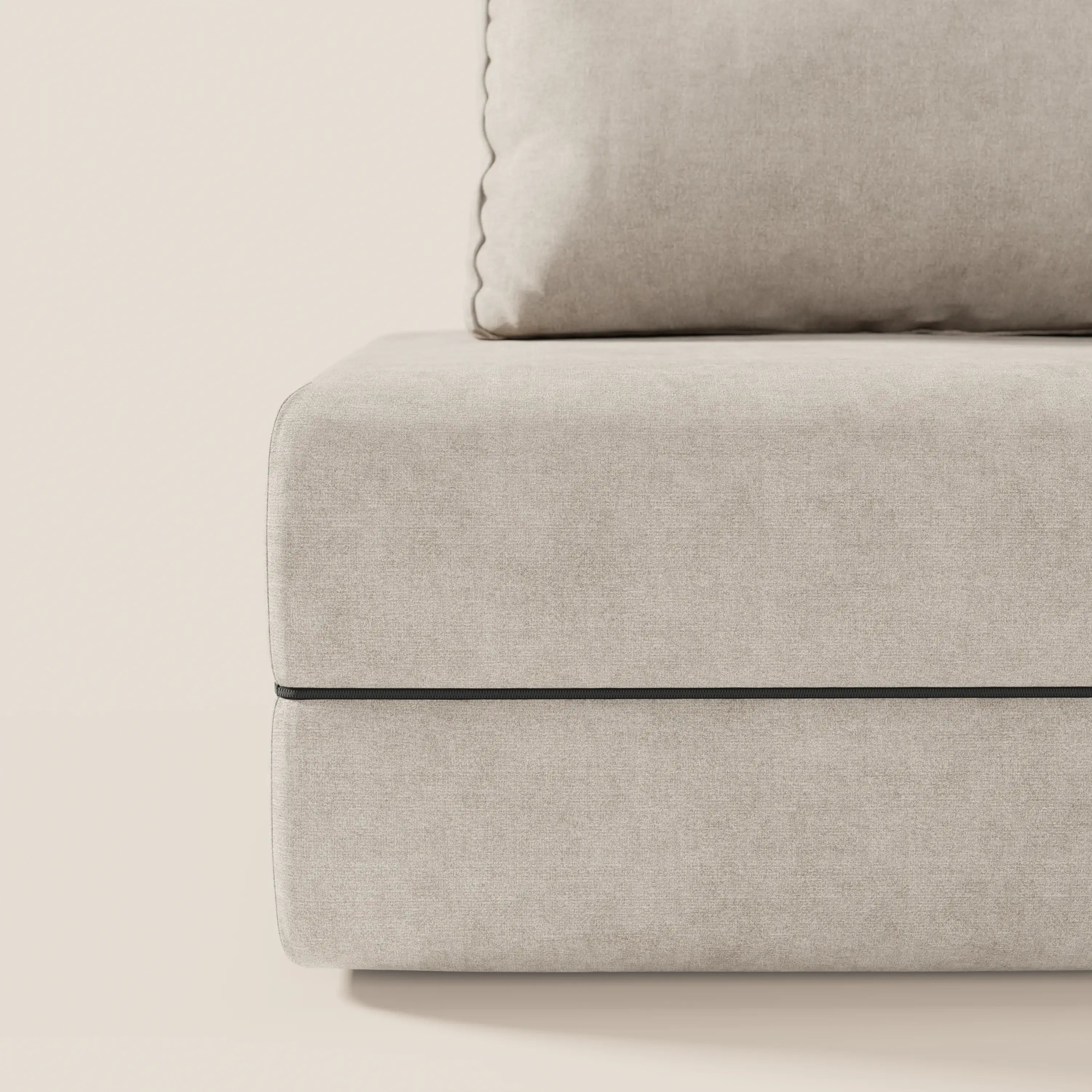 Rift poltrona letto con materasso alto 22 cm e memory foam - schienale mobile e tessuto smacchiabile T31 - divani.store