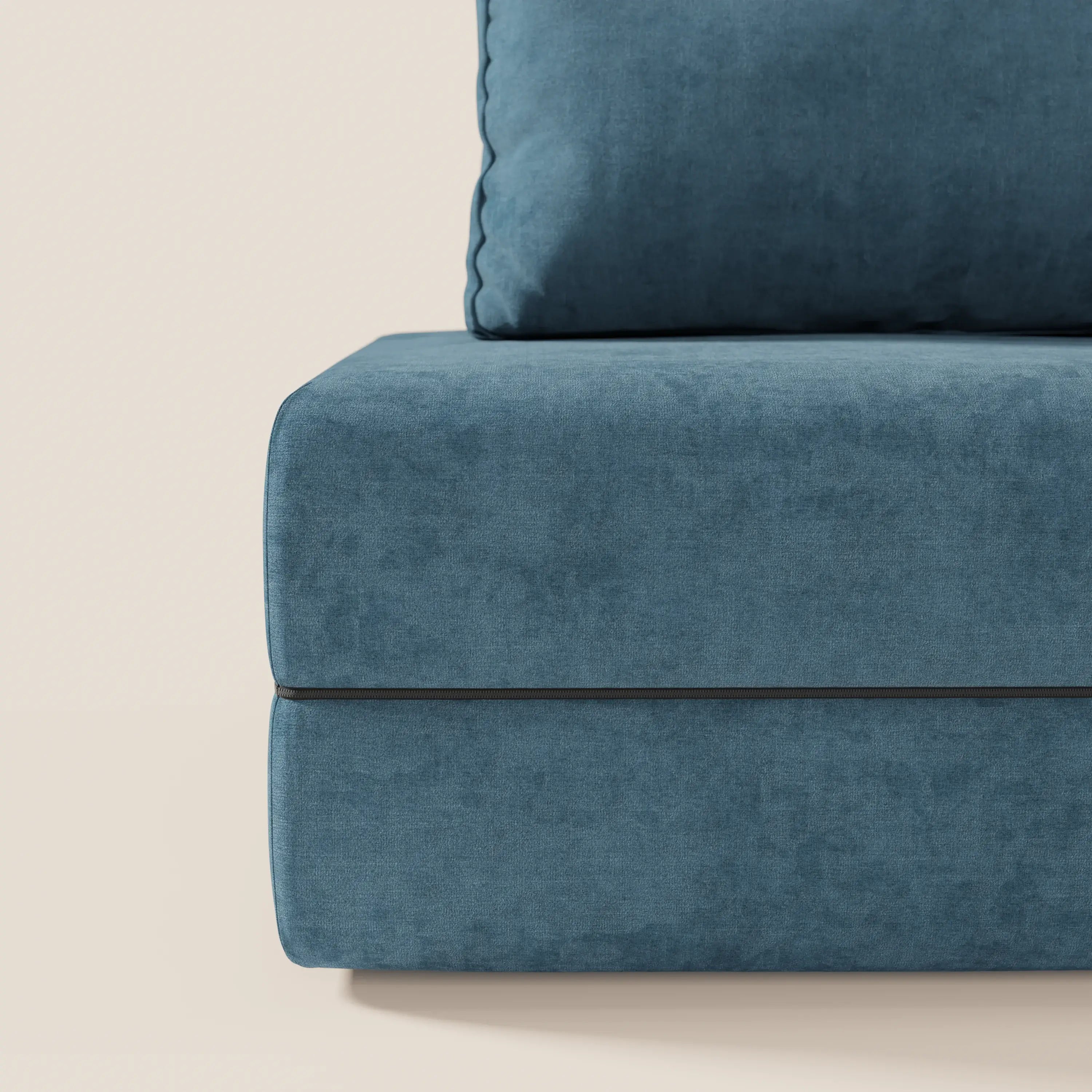 Rift poltrona letto con materasso alto 22 cm e memory foam - schienale mobile e tessuto smacchiabile T31 - divani.store