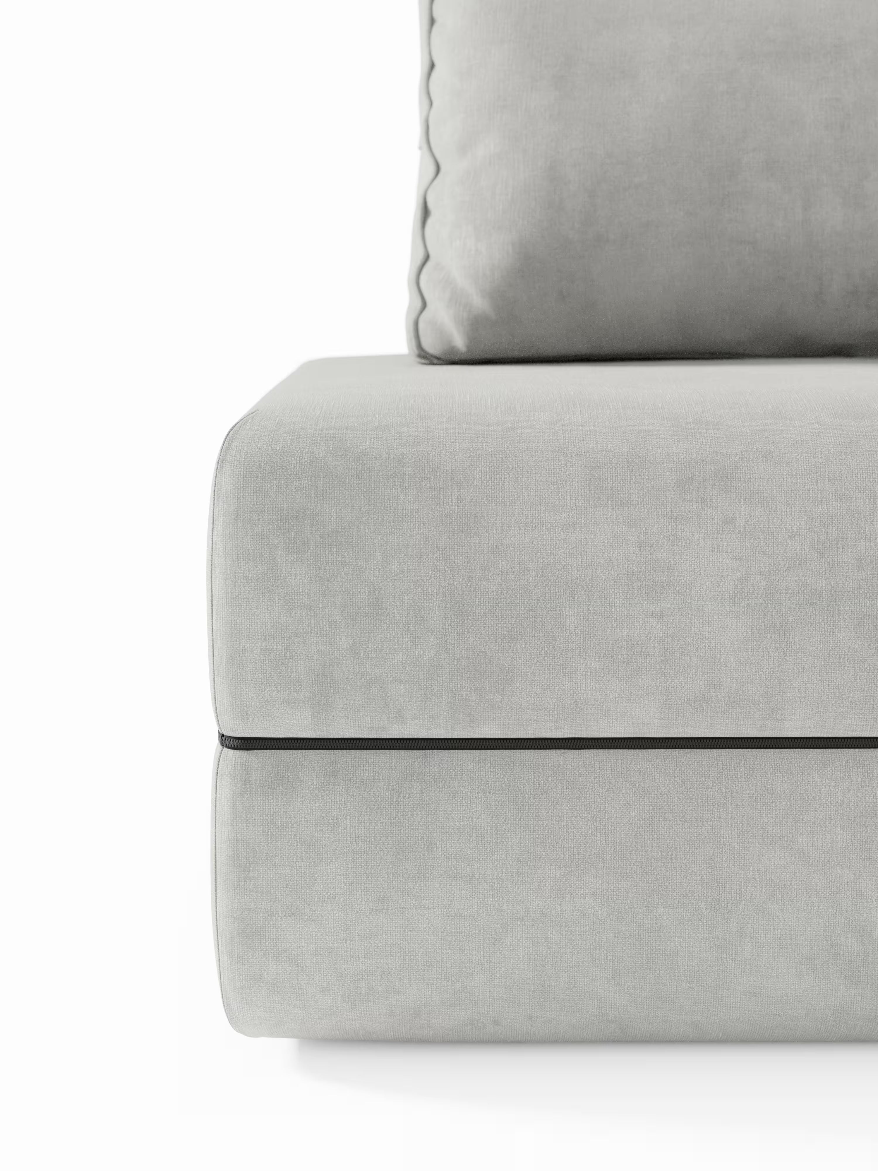 Rift poltrona letto con materasso alto 24 cm e memory foam - schienale mobile e tessuto smacchiabile T31