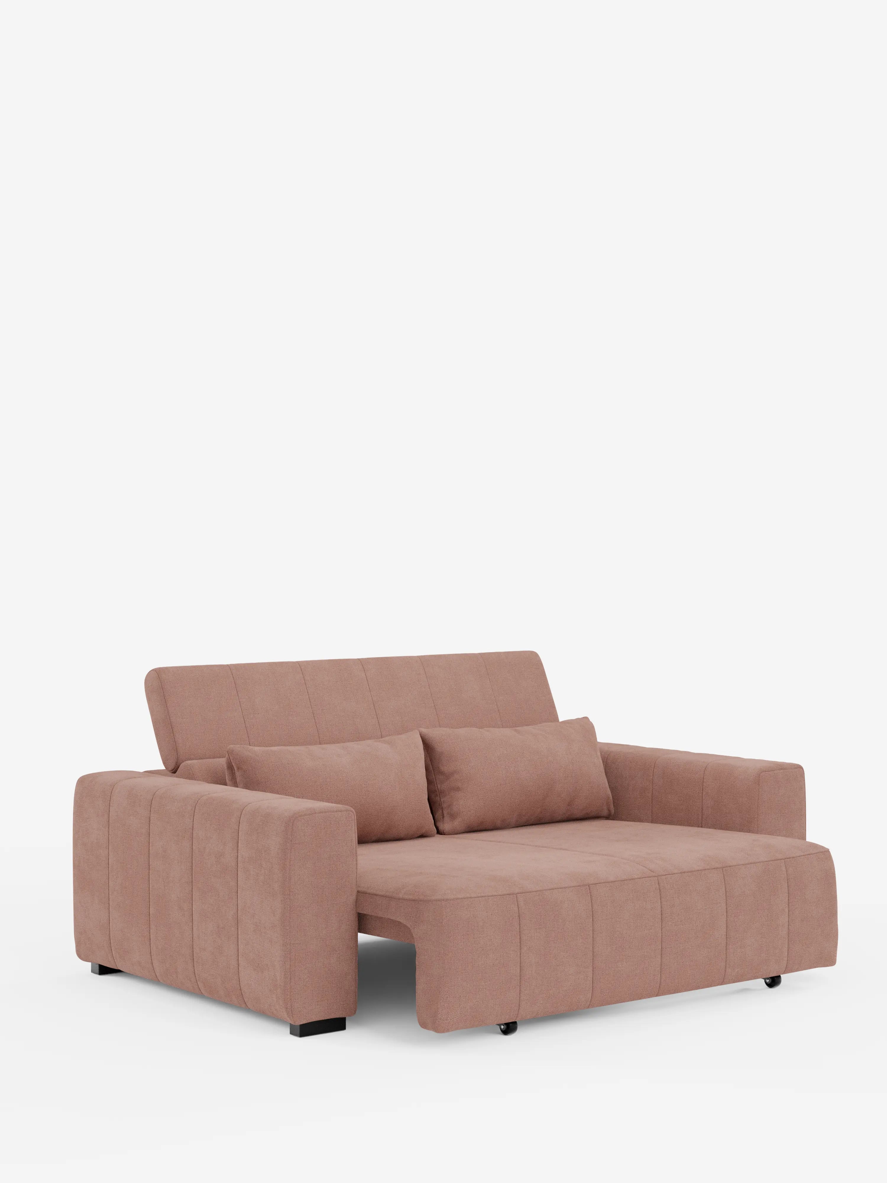 Un divano a tre posti “Doric” in rosa cipria dal design contemporaneo di Divani.Store, caratterizzato da ampi braccioli, due cuscini dello schienale abbinati e cuciture a capitonné verticali. Questo divano sfoderabile è raffigurato su uno sfondo bianco con i sedili estensibili distesi grazie alla funzione relax elettrica e al poggiatesta regolabile, che ne esaltano l’ampia superficie di seduta e il design elegante, realizzato in tessuto T23 di facile pulizia.