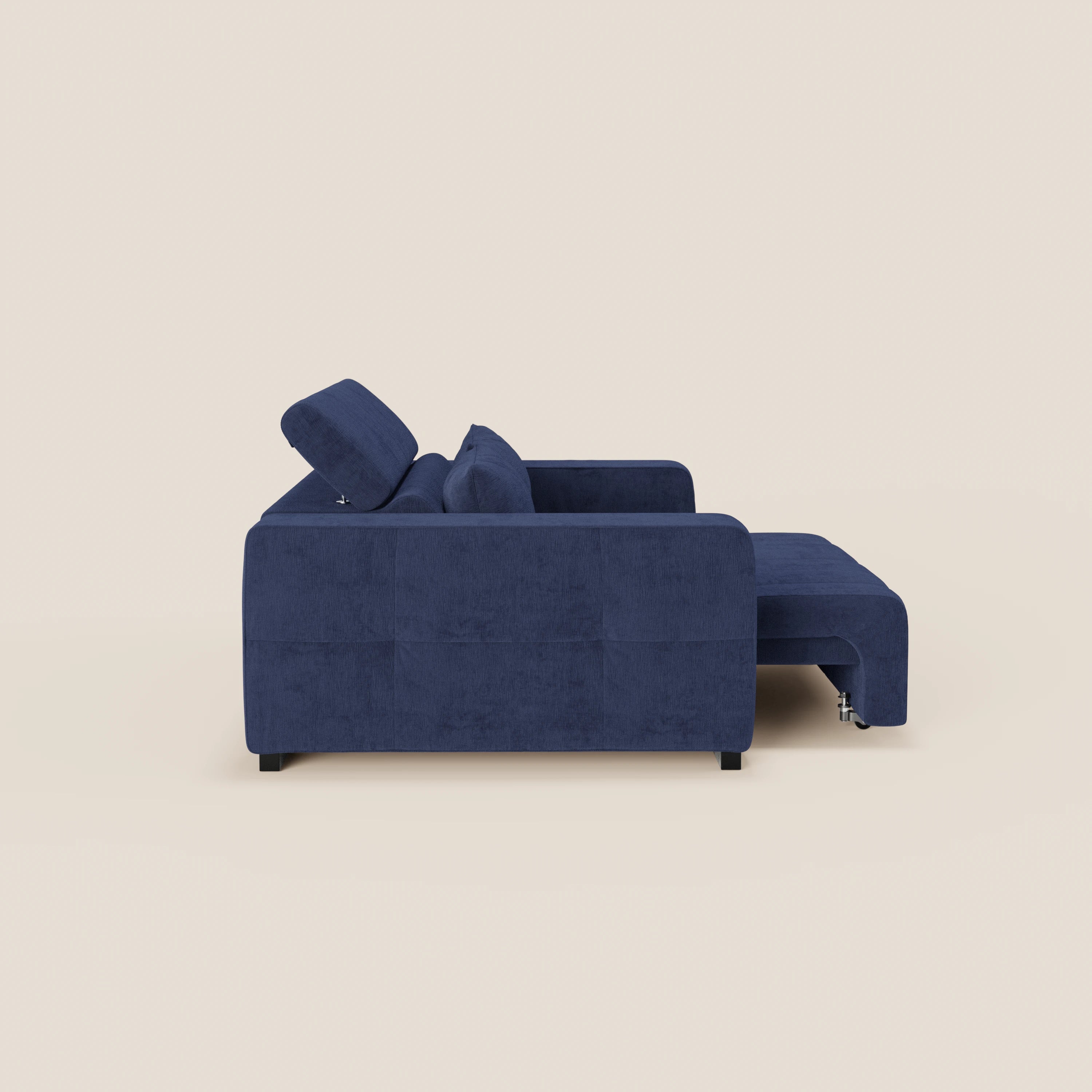 Monarch Divano con Relax Elettrico per allungamento sedute e Poggiatesta Reclinabile in tessuto morbido smacchiabile T31 - divani.store