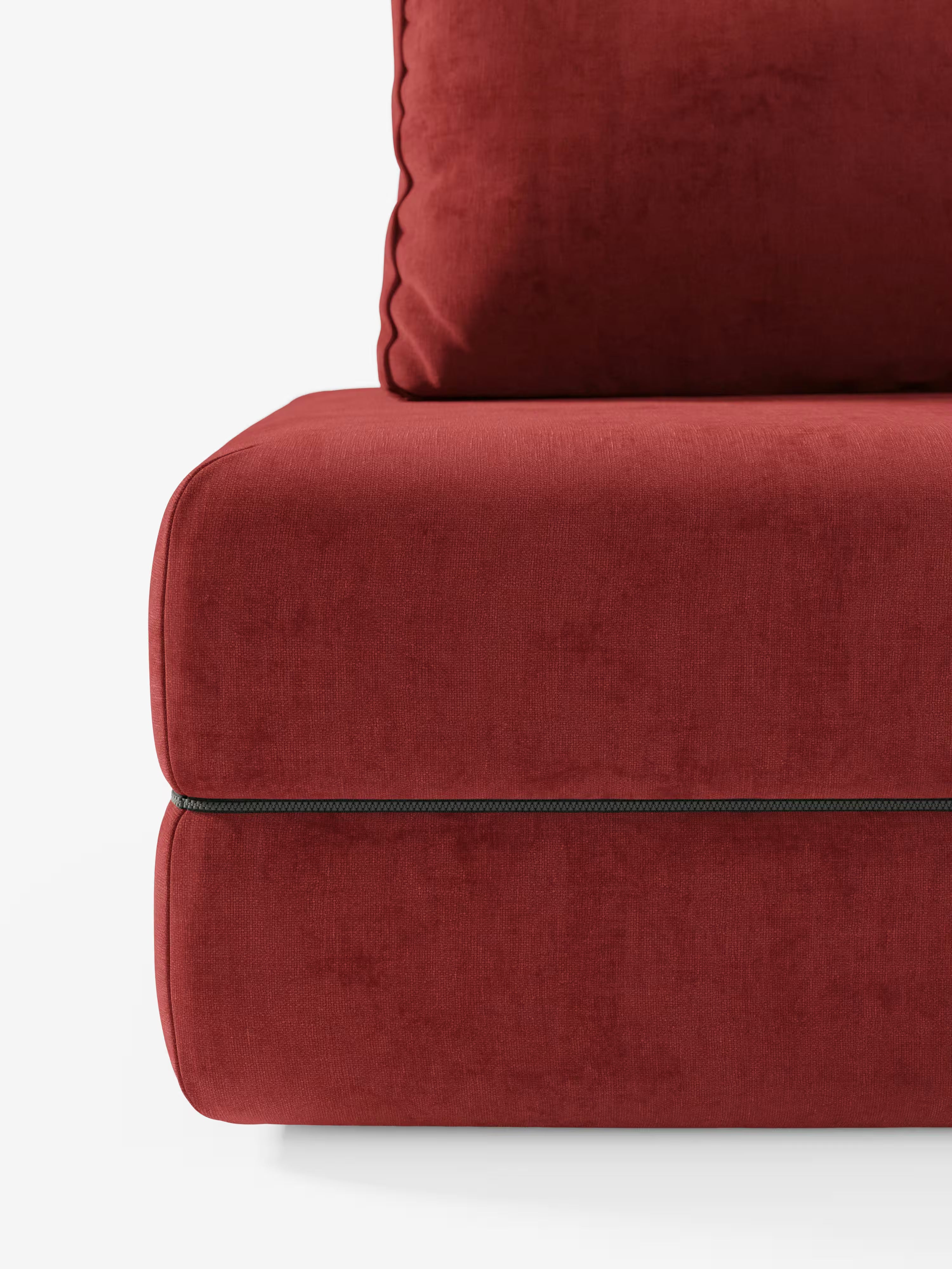Rift divano letto matrimoniale 2 posti e 3 posti con schienali mobili - materasso alto 24 cm e memory foam in tessuto smacchiabile T31