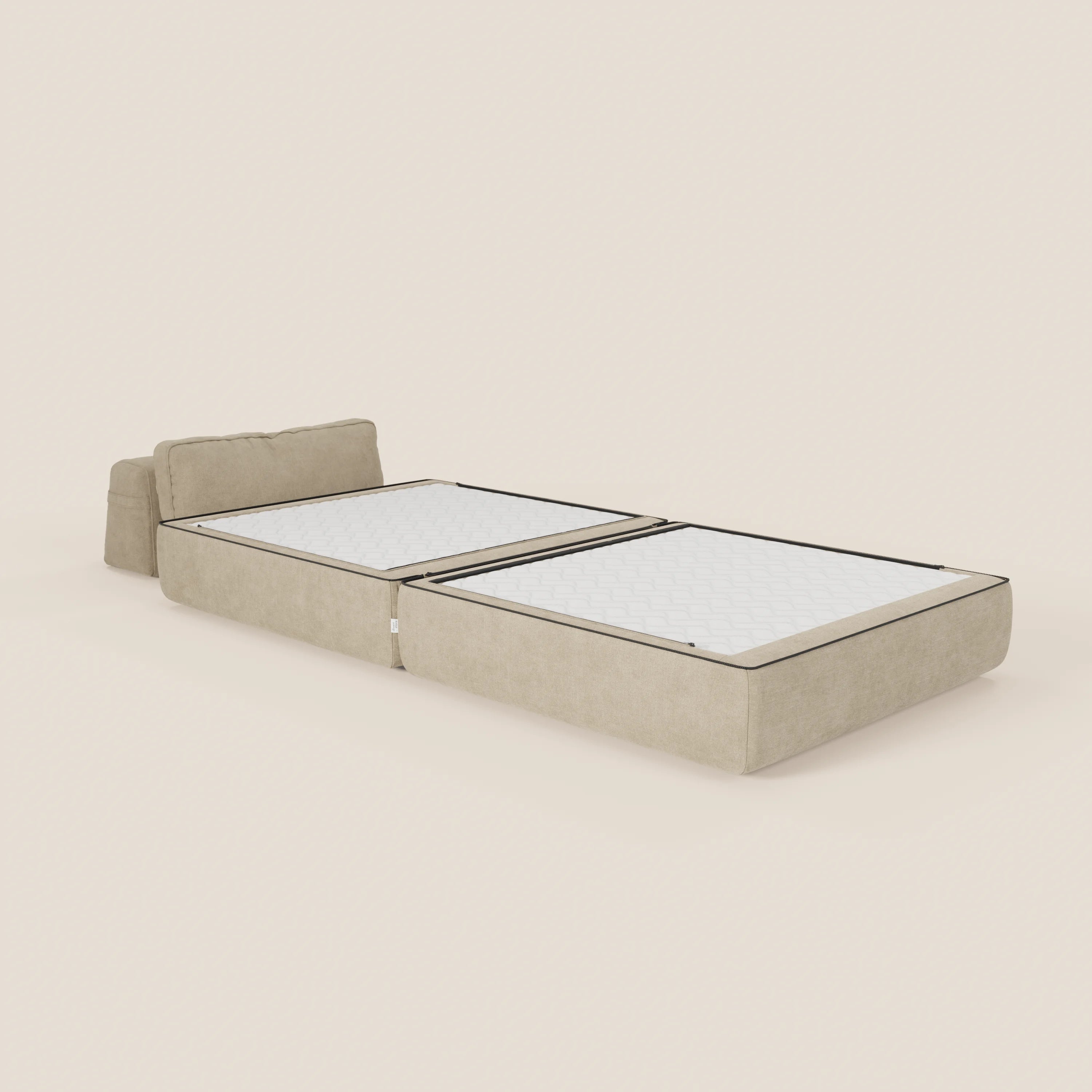 Rift poltrona letto con materasso alto 22 cm e memory foam - schienale mobile e tessuto smacchiabile T31 - divani.store