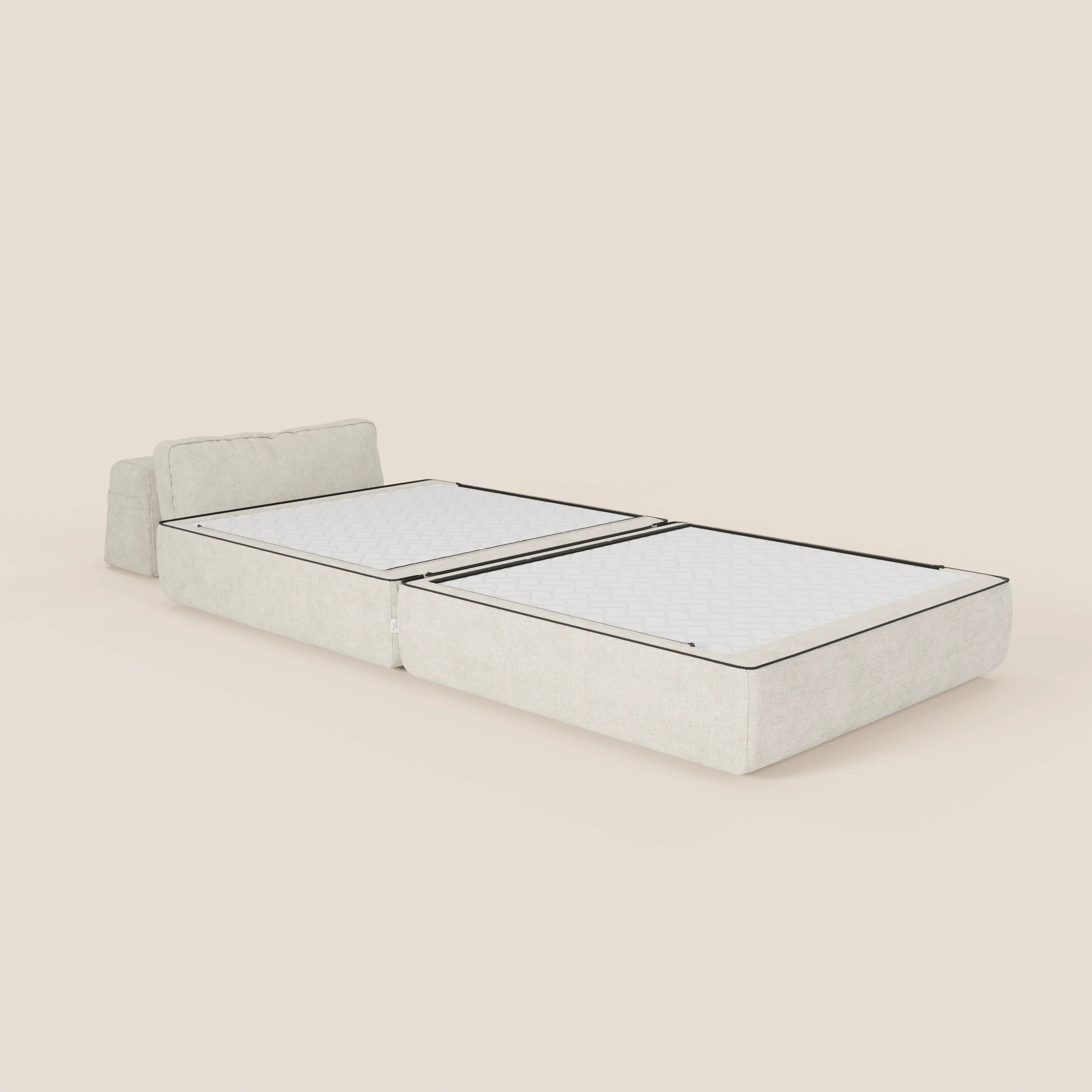 Rift poltrona letto con materasso alto 22 cm e memory foam - schienale mobile e tessuto smacchiabile T31 - divani.store