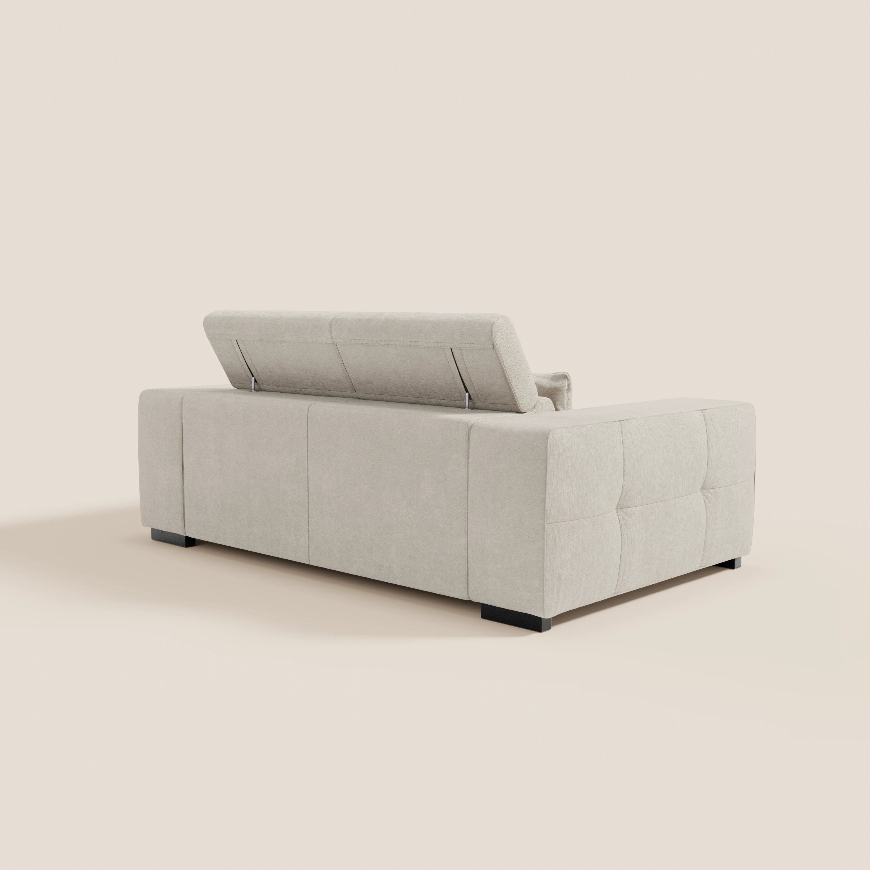 Monarch Divano con Relax Elettrico per allungamento sedute e Poggiatesta Reclinabile in tessuto morbido smacchiabile T31 - divani.store