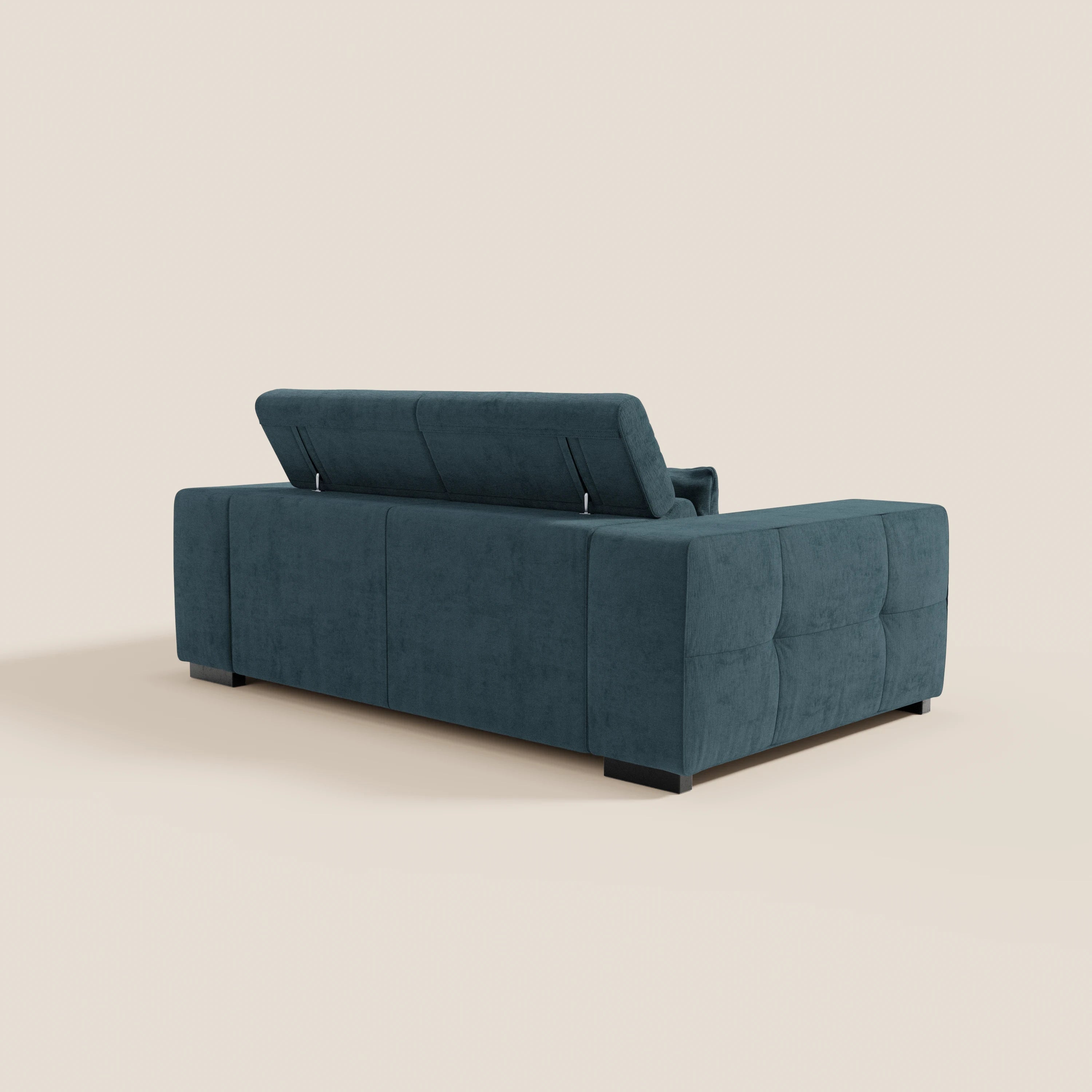 Monarch Divano con Relax Elettrico per allungamento sedute e Poggiatesta Reclinabile in tessuto morbido smacchiabile T31 - divani.store