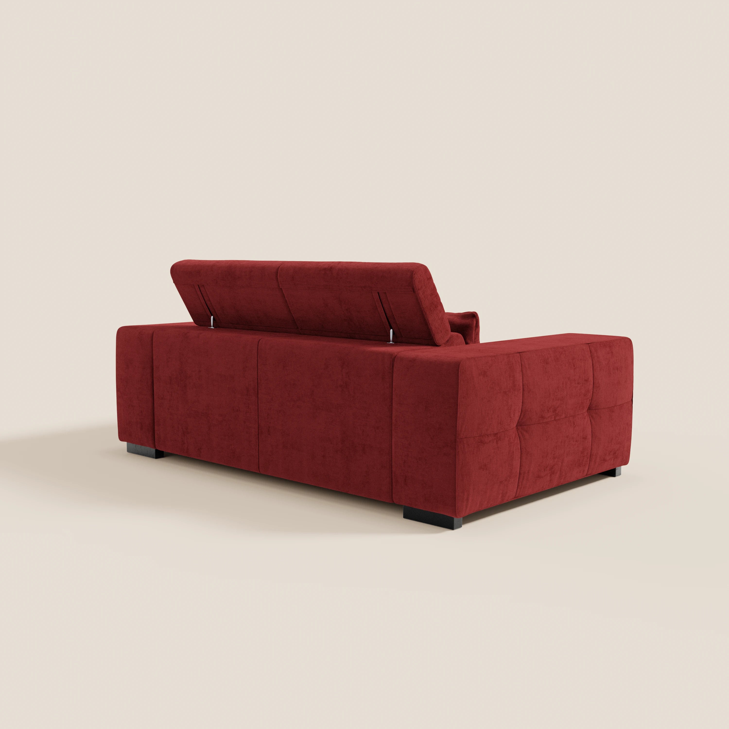 Monarch Divano con Relax Elettrico per allungamento sedute e Poggiatesta Reclinabile in tessuto morbido smacchiabile T31 - divani.store